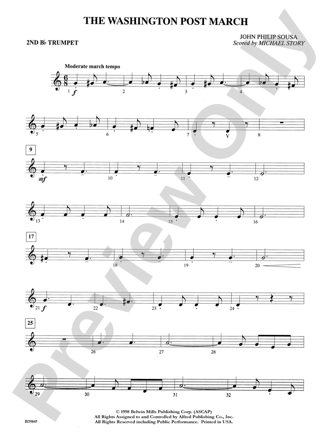 Washington Post: 2nd B-flat Trumpet