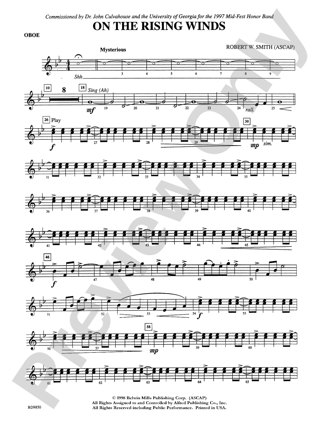 On the Rising Winds: Oboe
