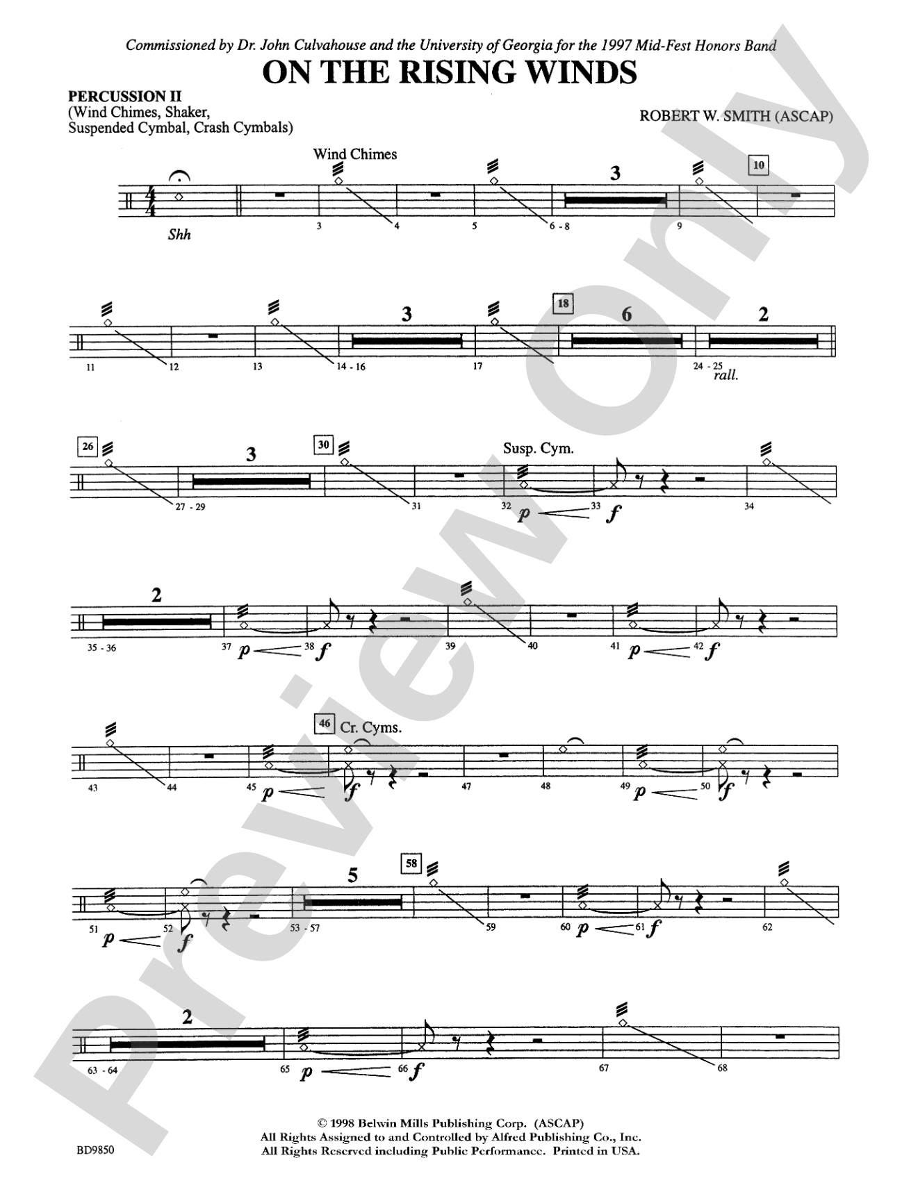 On the Rising Winds: 2nd Percussion