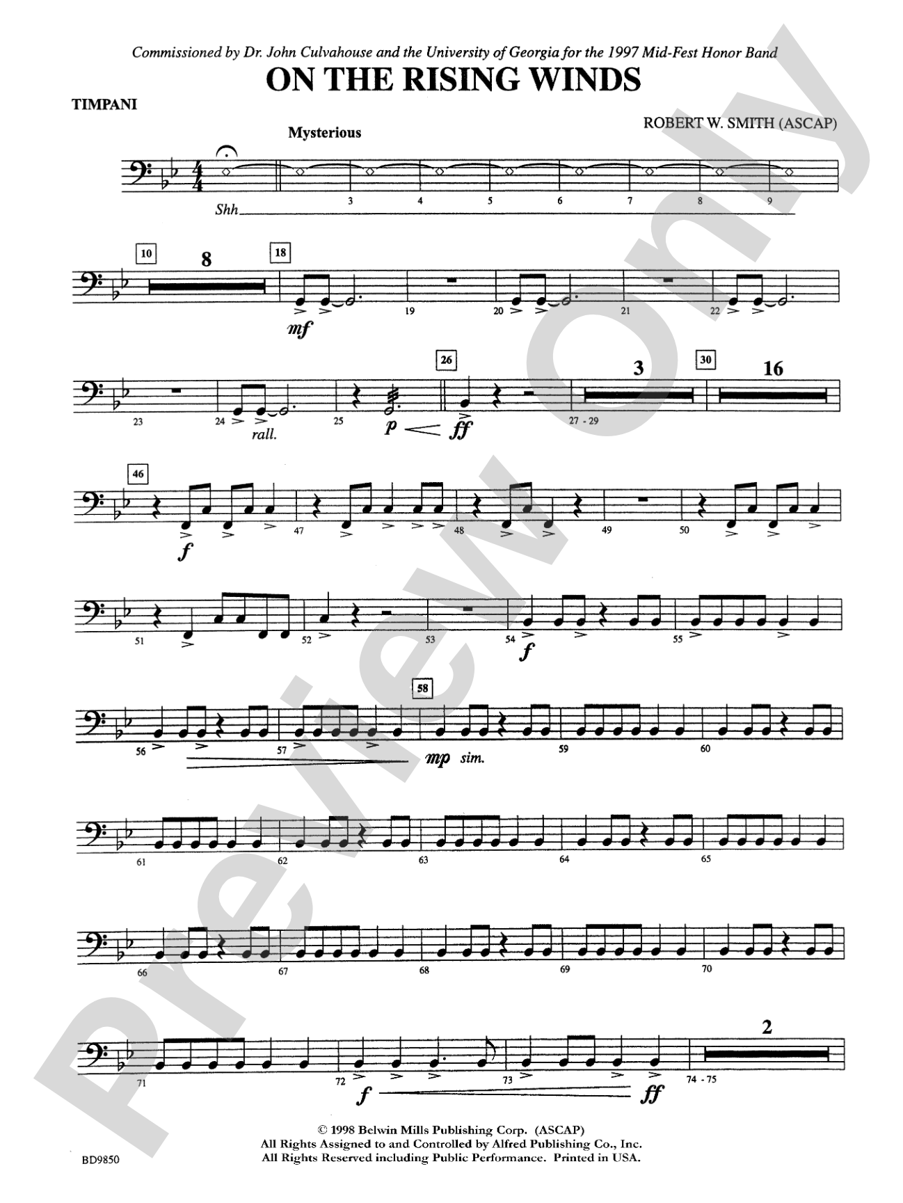On the Rising Winds: Timpani