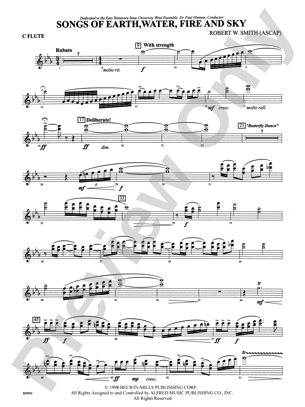 Songs of Earth, Water, Fire and Sky: Flute