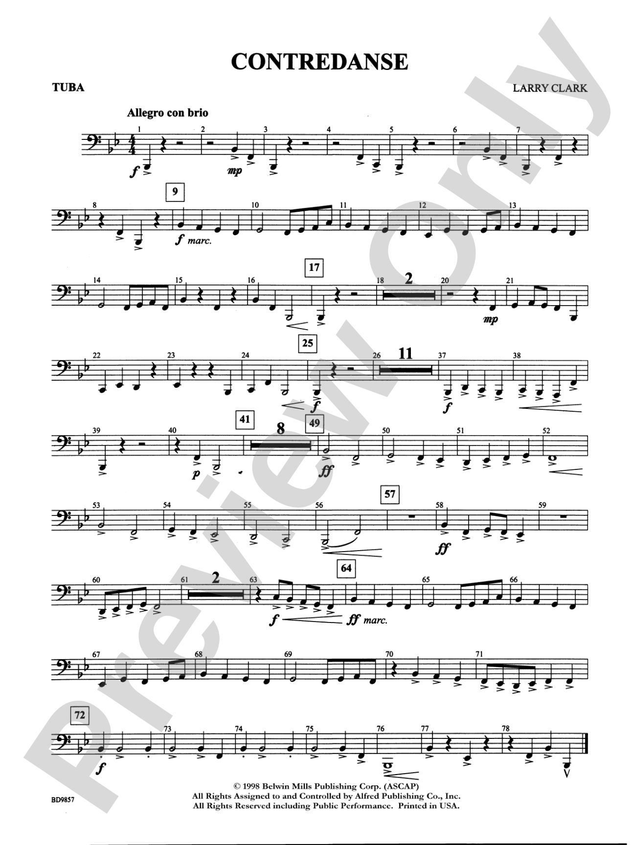 Contredanse: Tuba