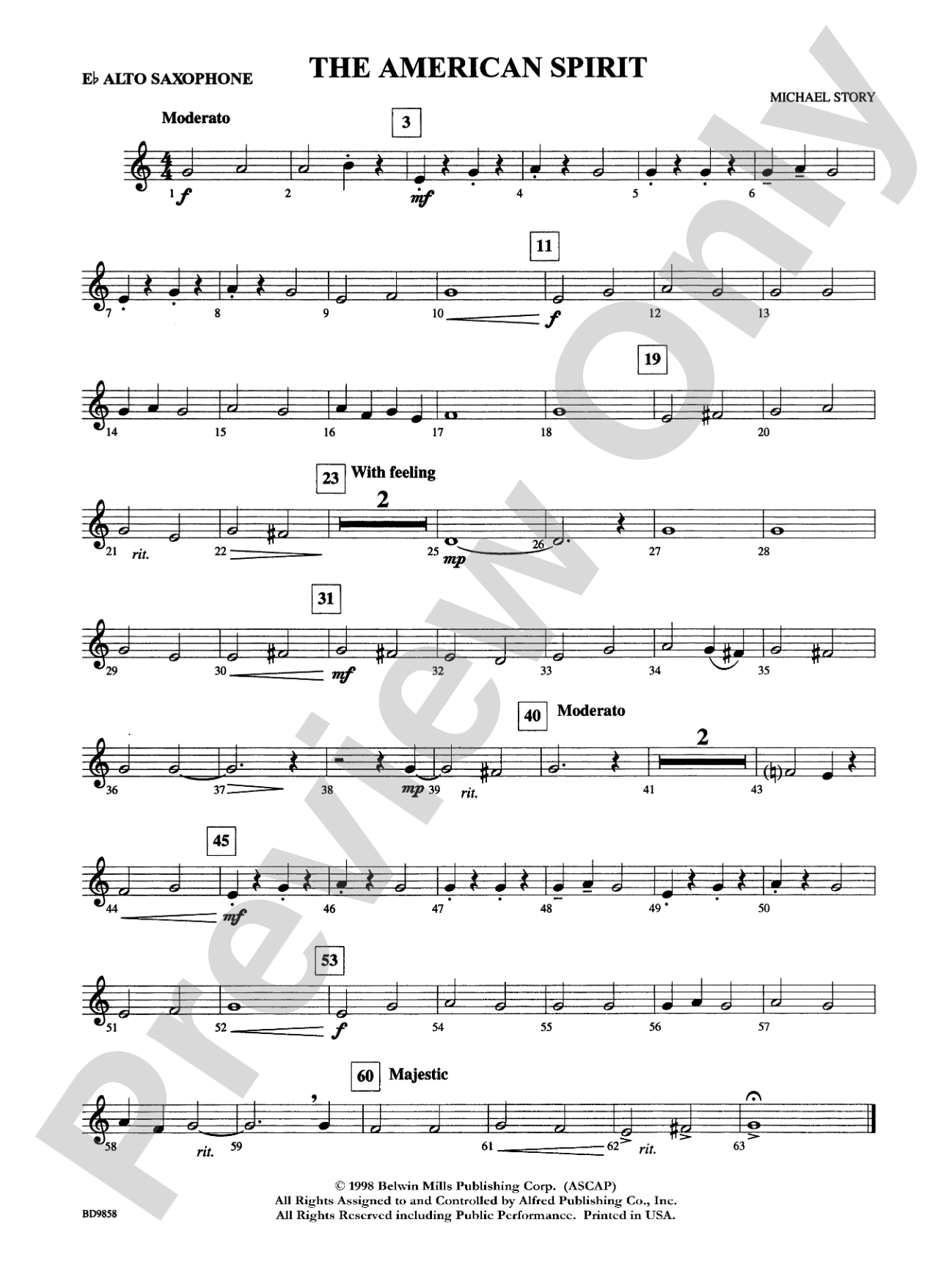 The American Spirit: E-flat Alto Saxophone