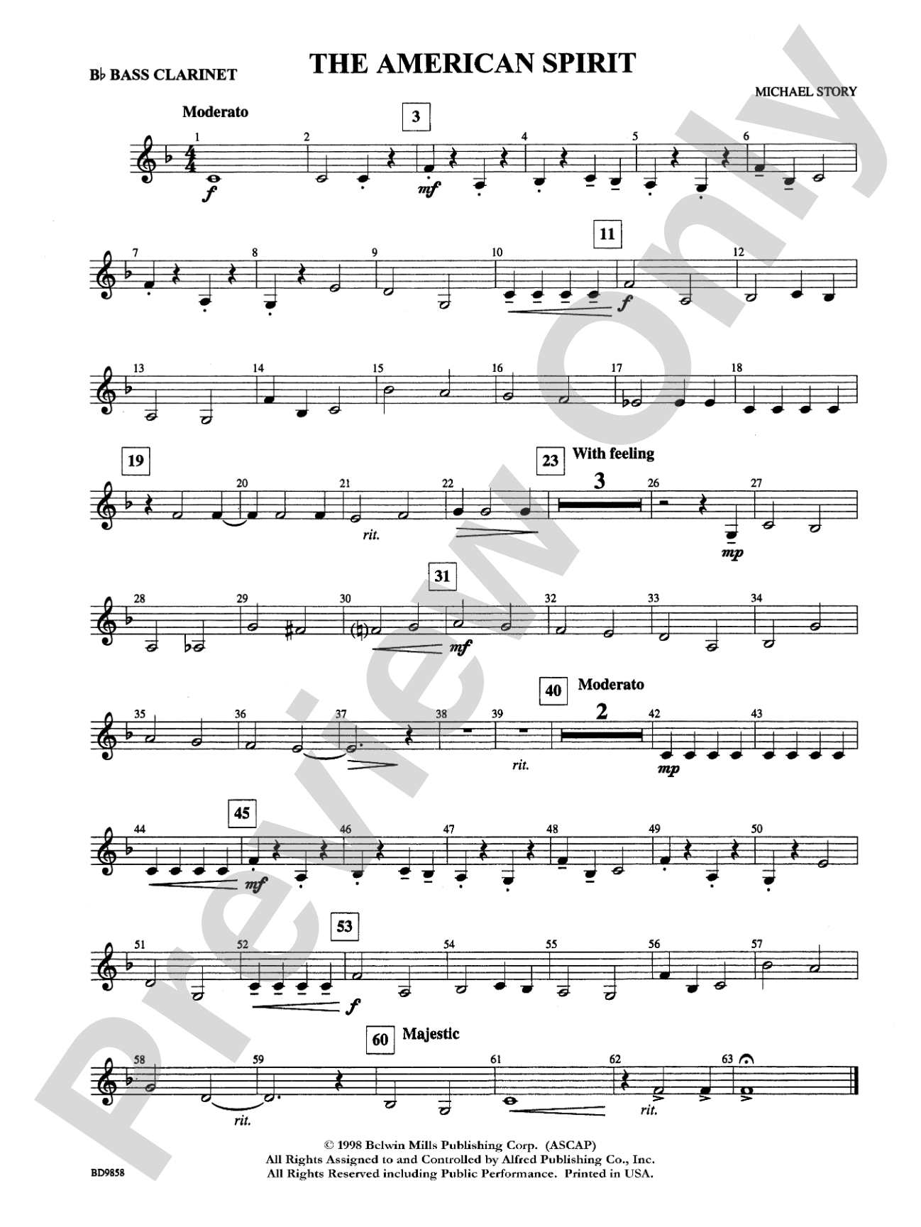 The American Spirit: B-flat Bass Clarinet