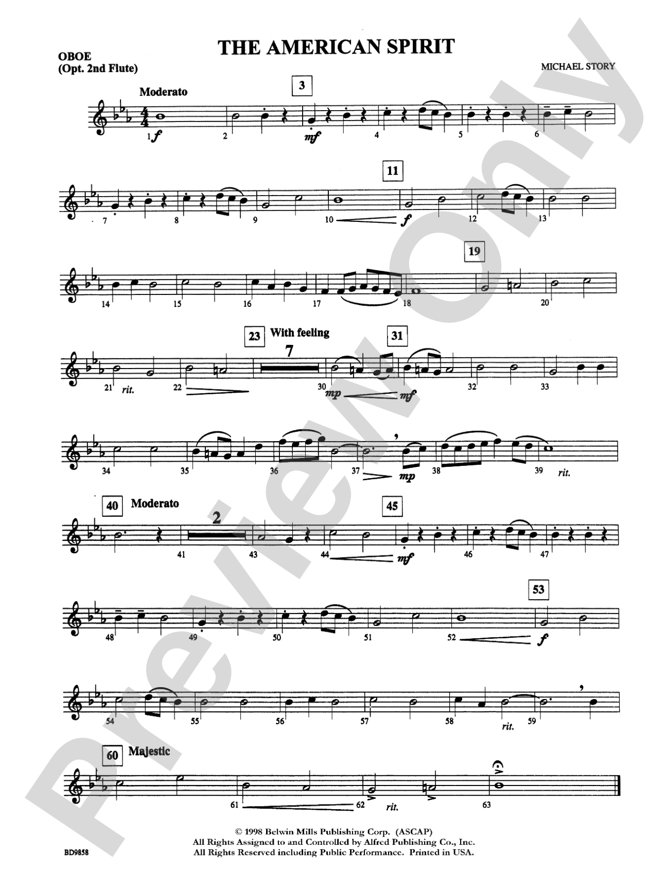 The American Spirit: Oboe