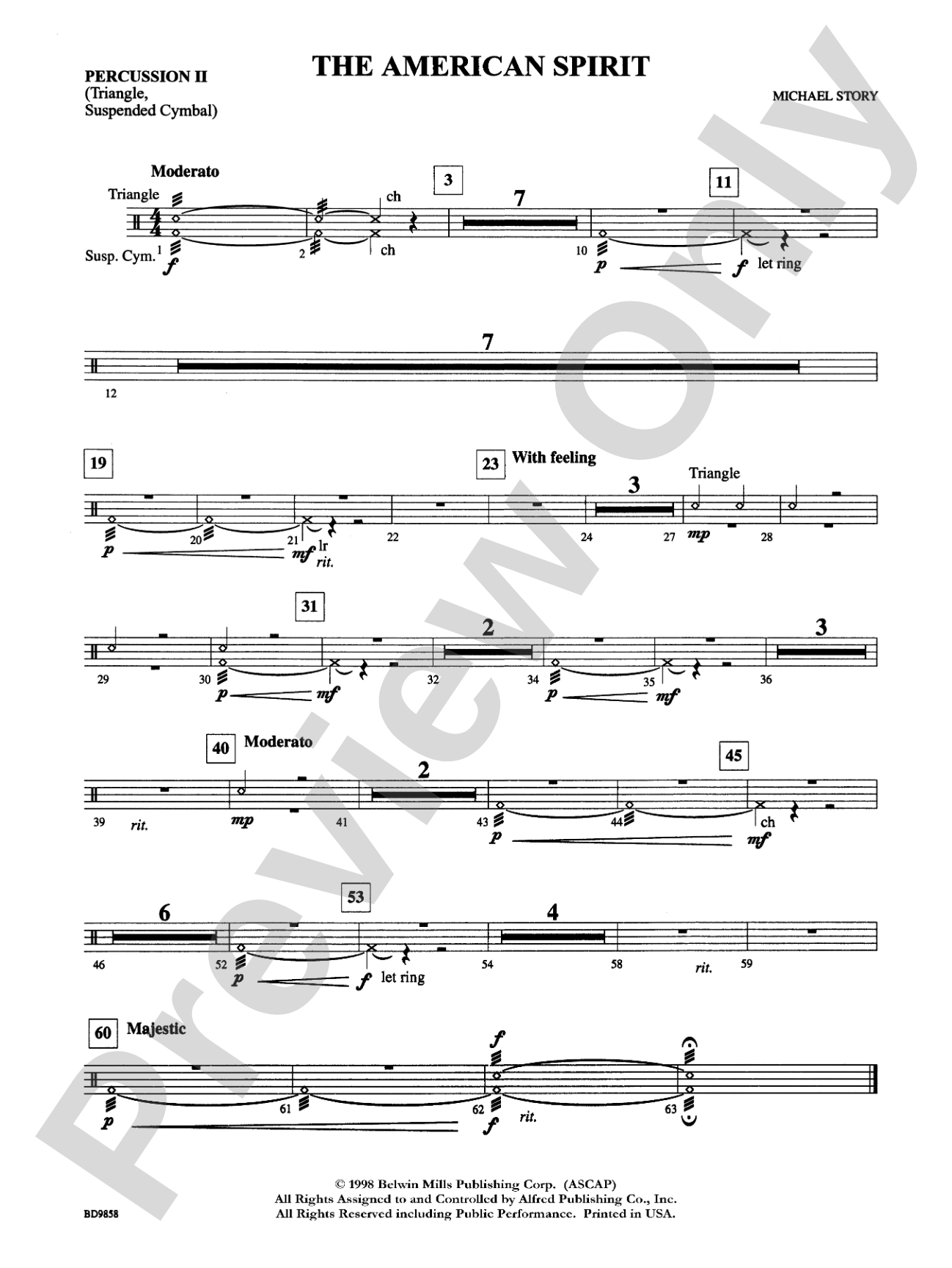 The American Spirit: 2nd Percussion