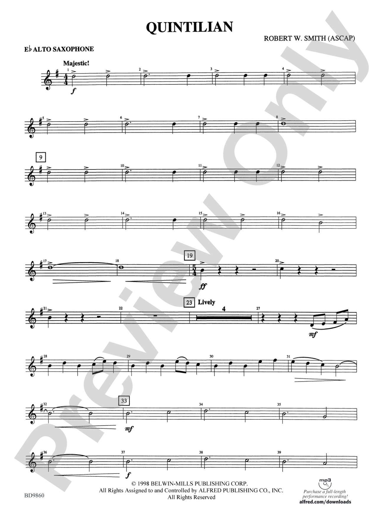 Quintilian: E-flat Alto Saxophone