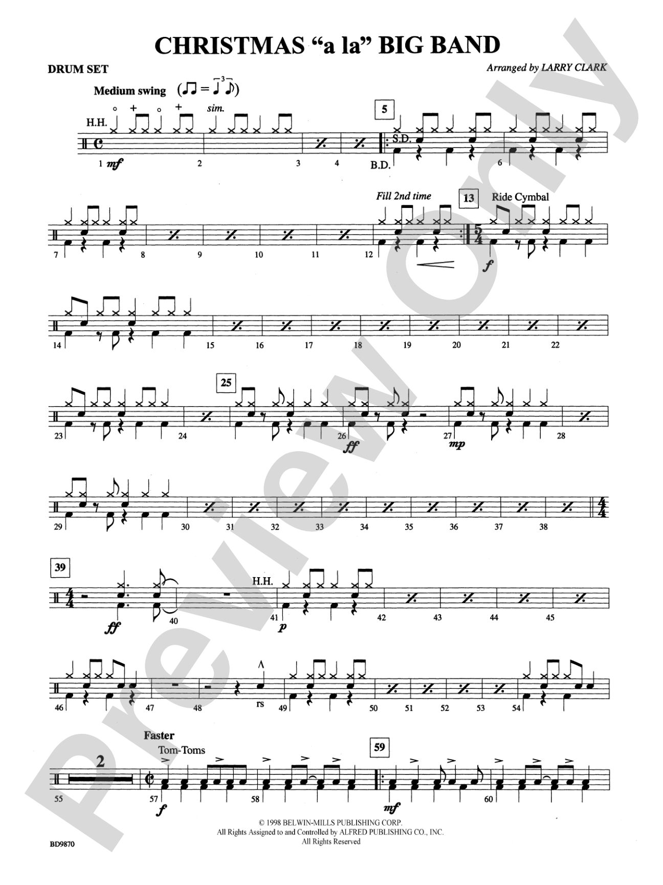 Christmas a la Big Band: Drums