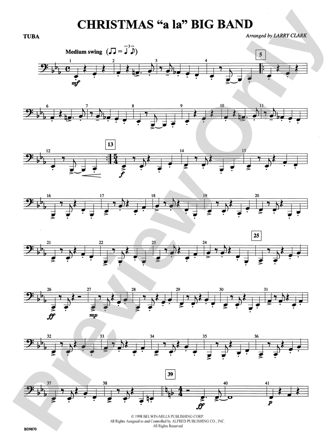 Christmas a la Big Band: Tuba