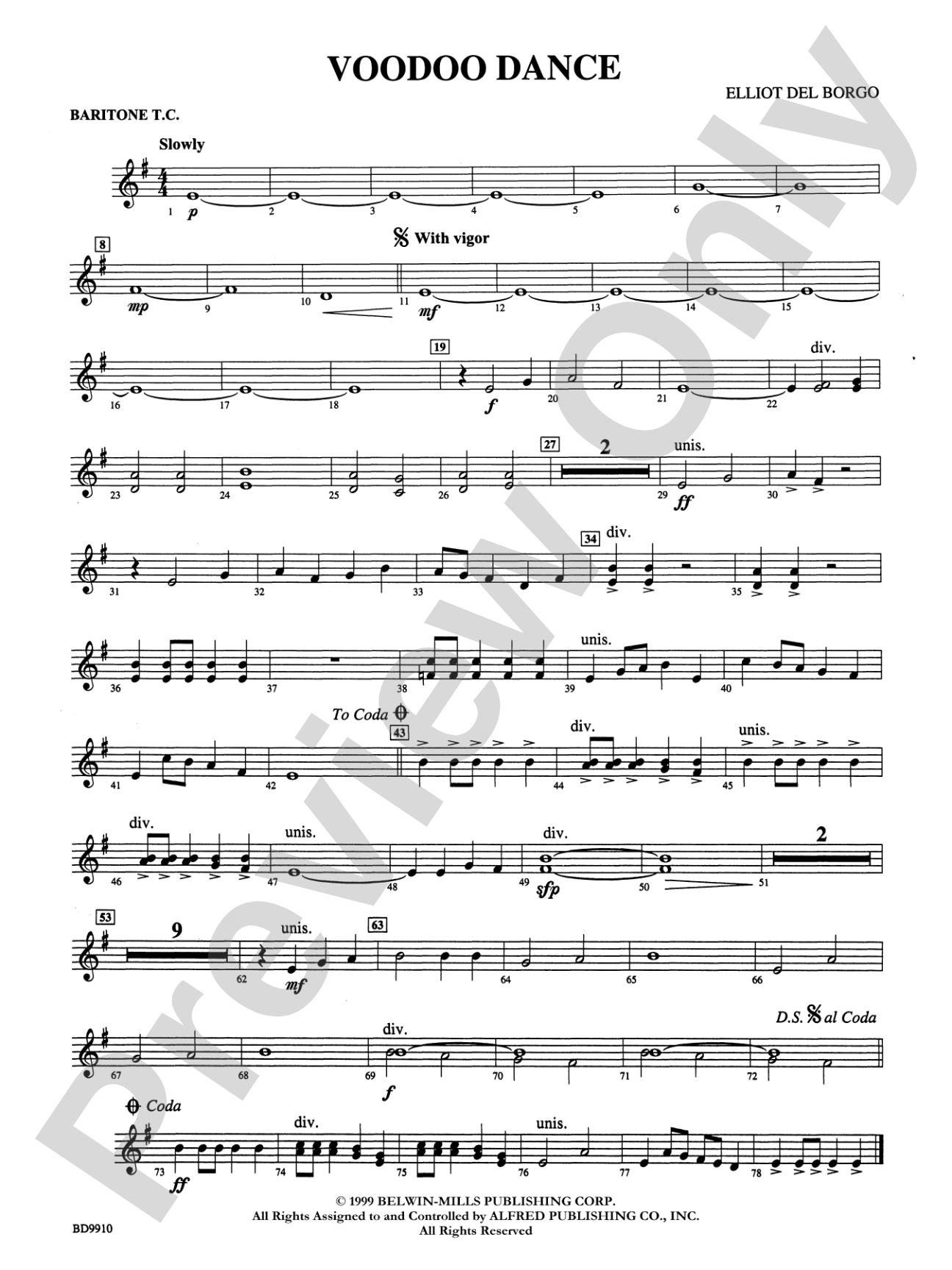 Voodoo Dance: Baritone T.C.