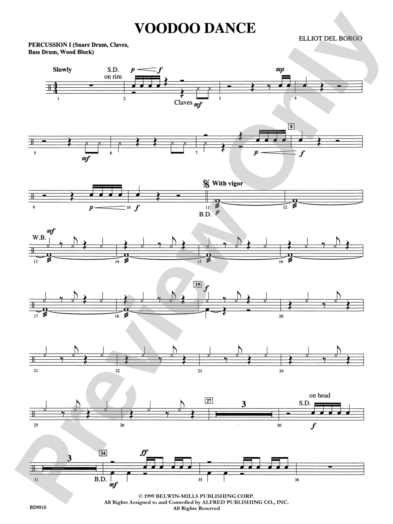 Voodoo Dance: 1st Percussion