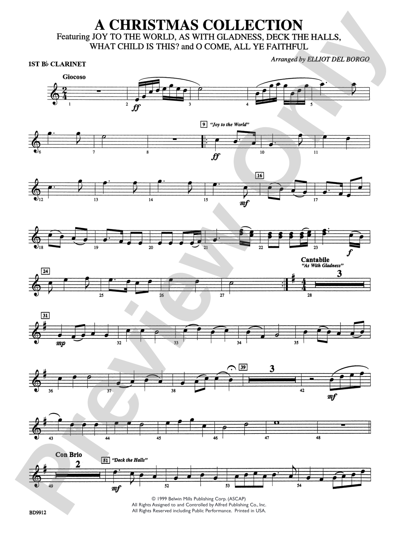 Christmas Collection: 1st B-flat Clarinet