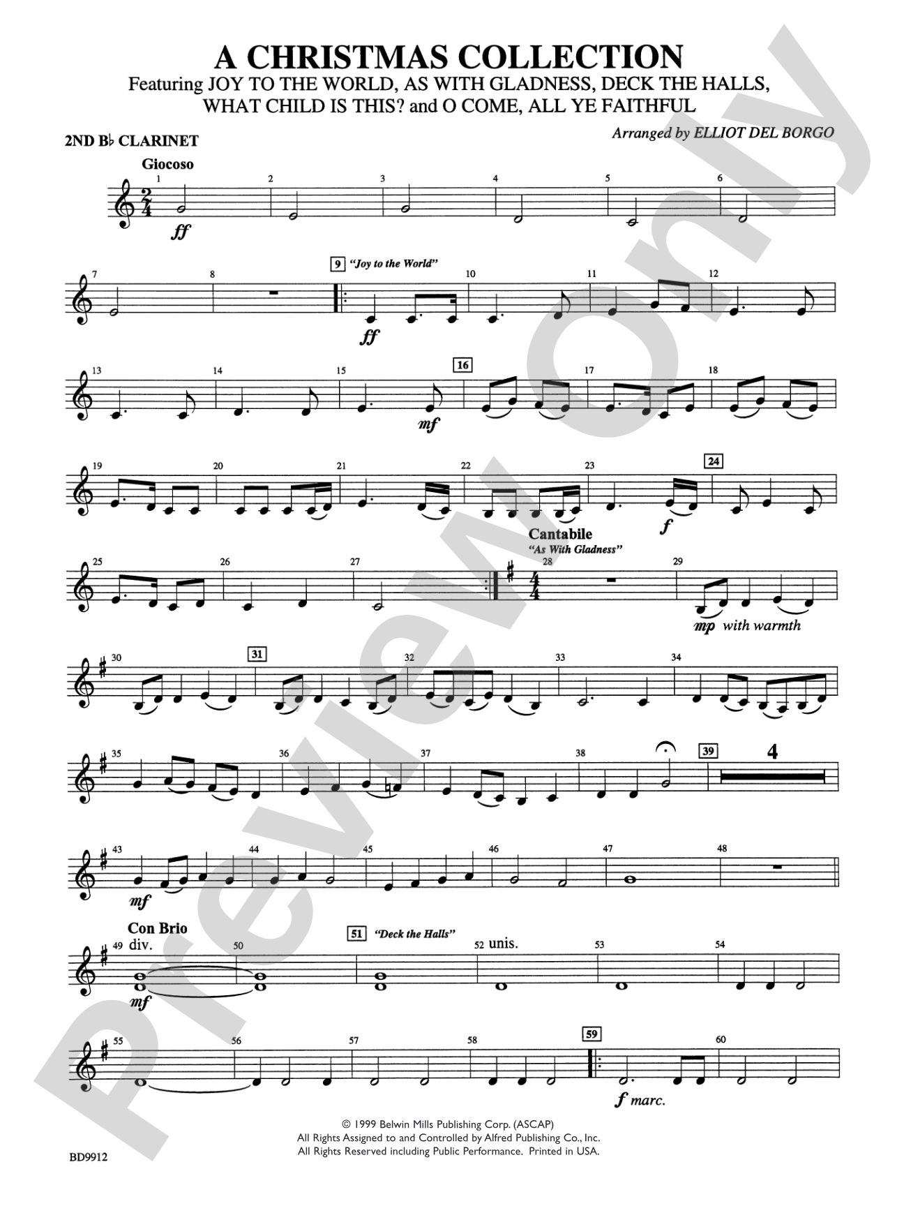 Christmas Collection: 2nd B-flat Clarinet