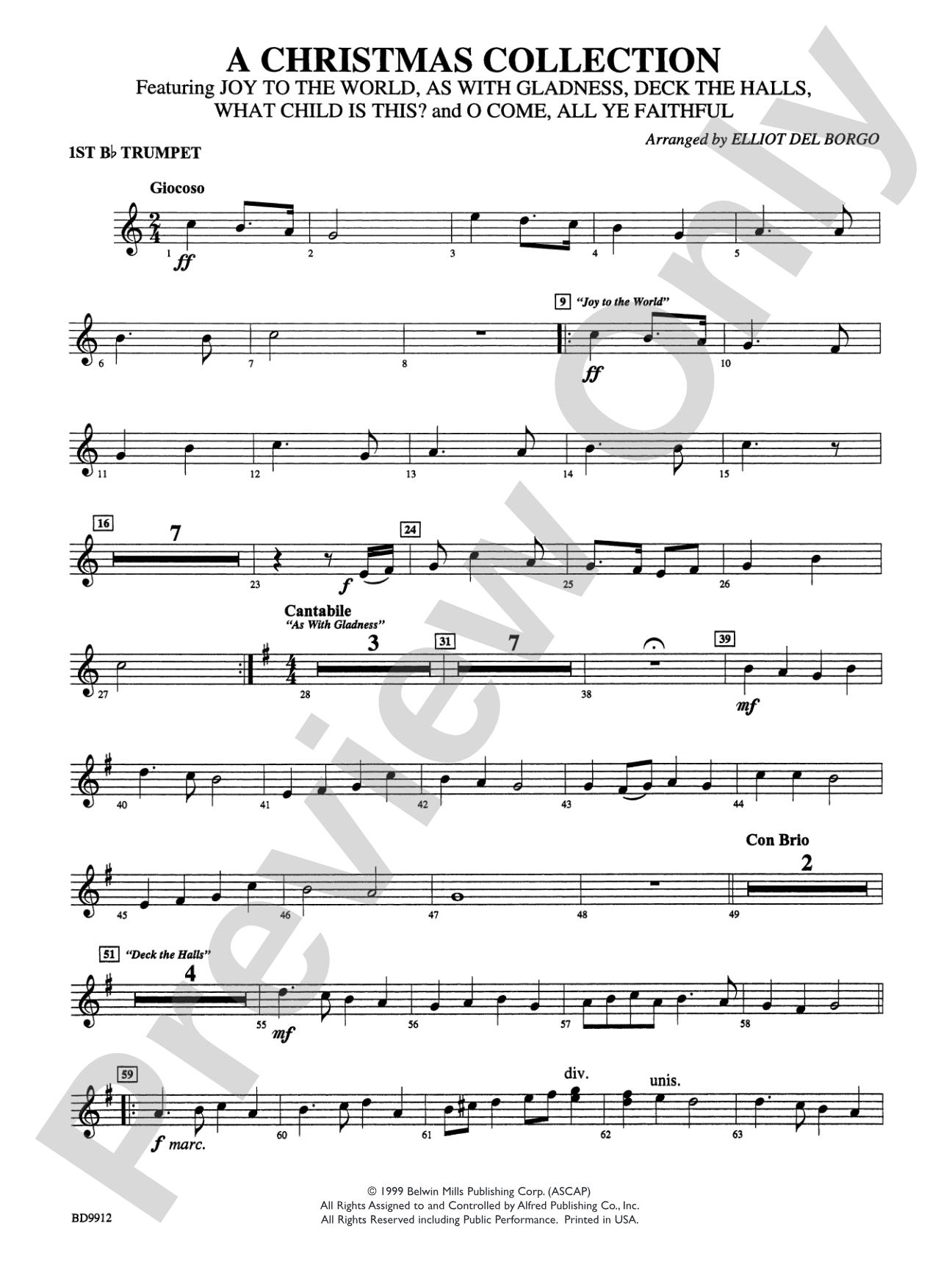 Christmas Collection: 1st B-flat Trumpet