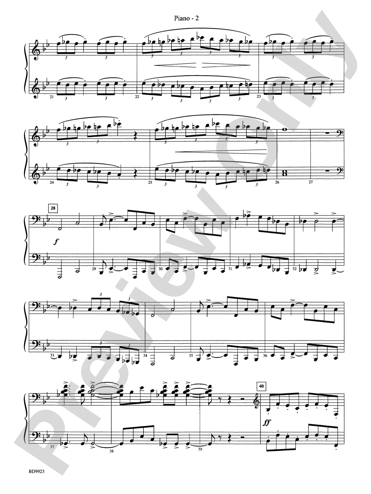 The Winds of Poseidon (from The Odyssey (Symphony No. 2)): Piano Accompaniment