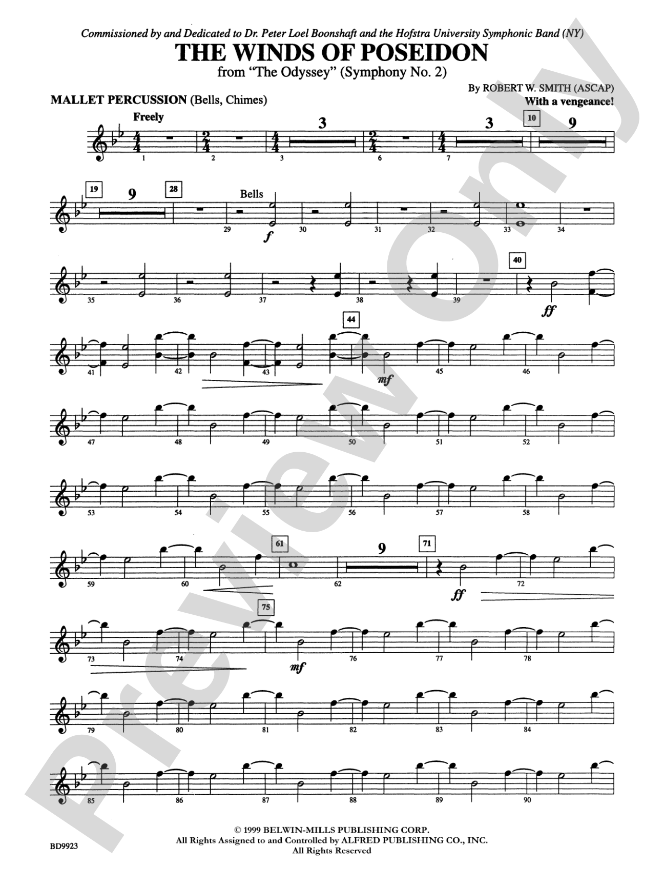 The Winds of Poseidon (from The Odyssey (Symphony No. 2)): Mallets