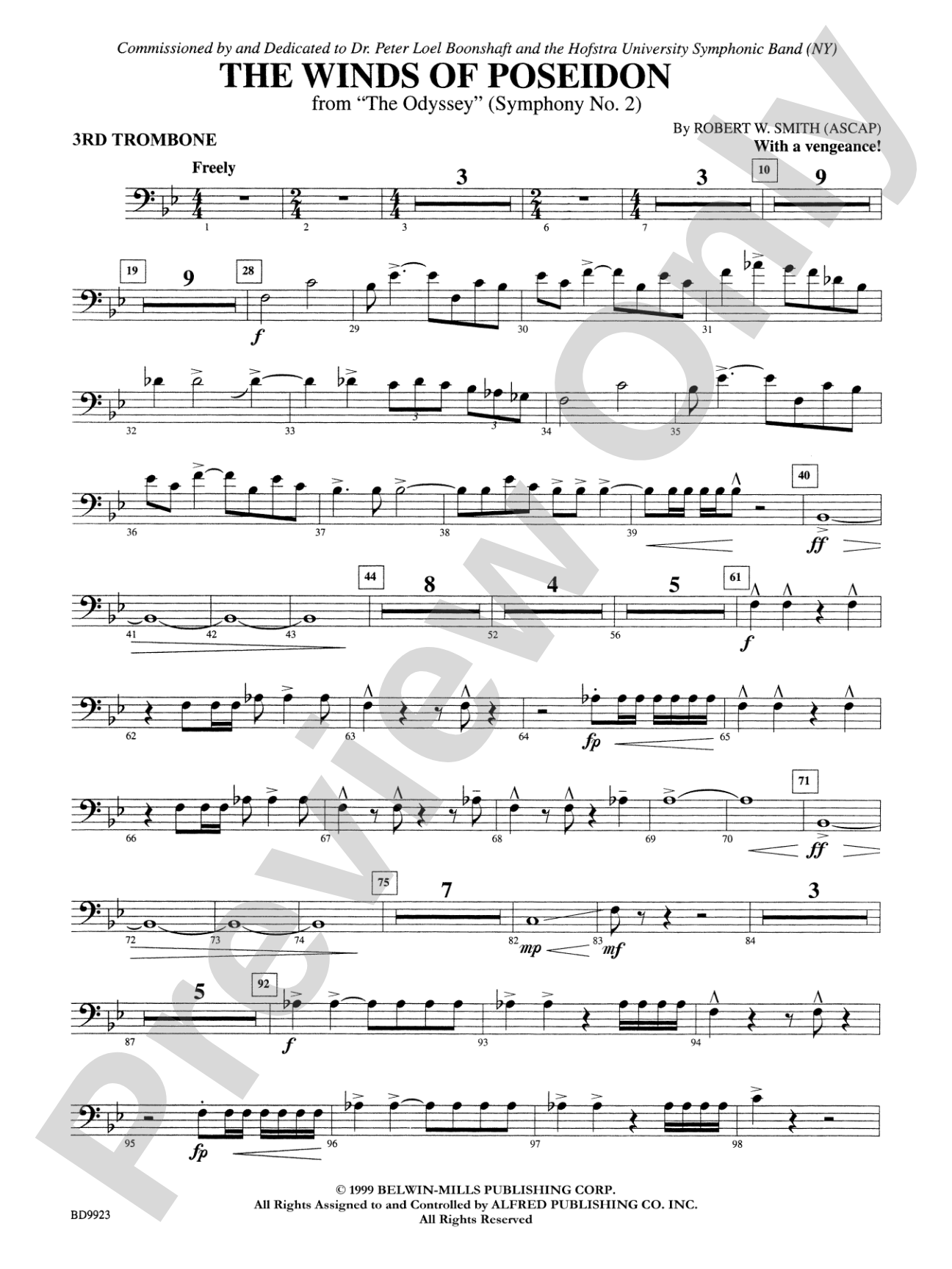 The Winds of Poseidon (from The Odyssey (Symphony No. 2)): 3rd Trombone