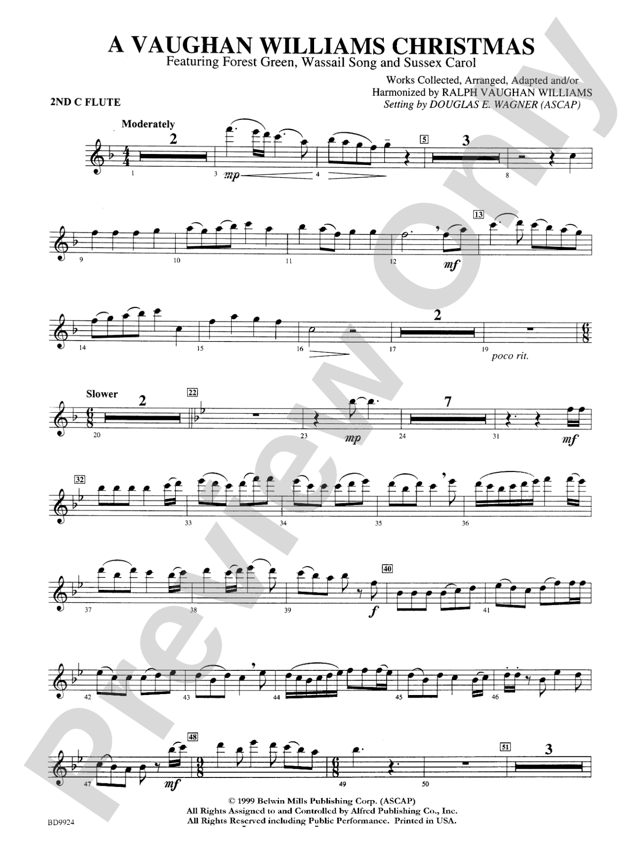 A Vaughan Williams Christmas: 2nd Flute