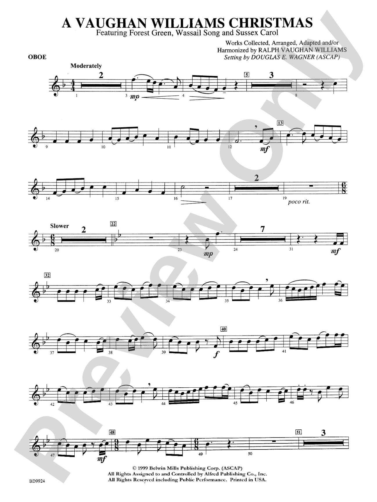A Vaughan Williams Christmas: Oboe