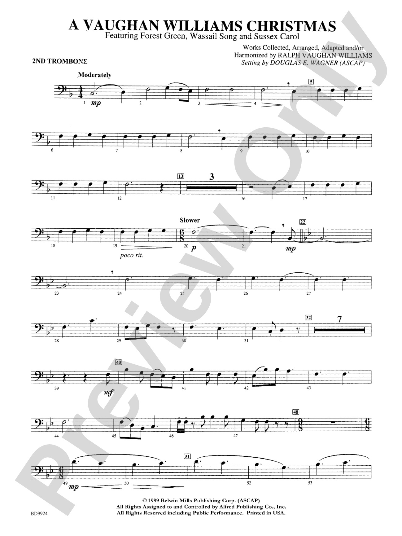 A Vaughan Williams Christmas: 2nd Trombone