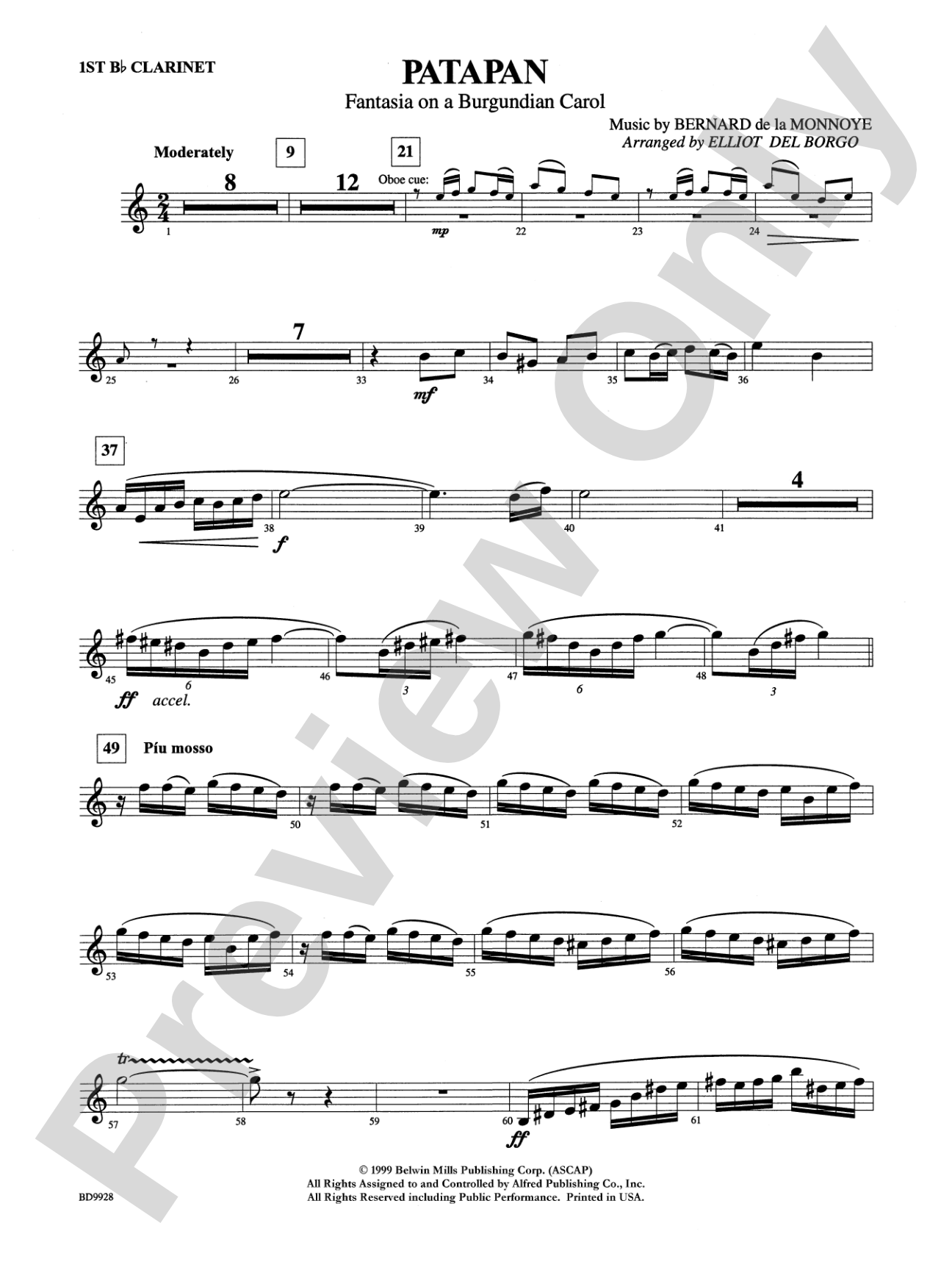 Patapan: 1st B-flat Clarinet