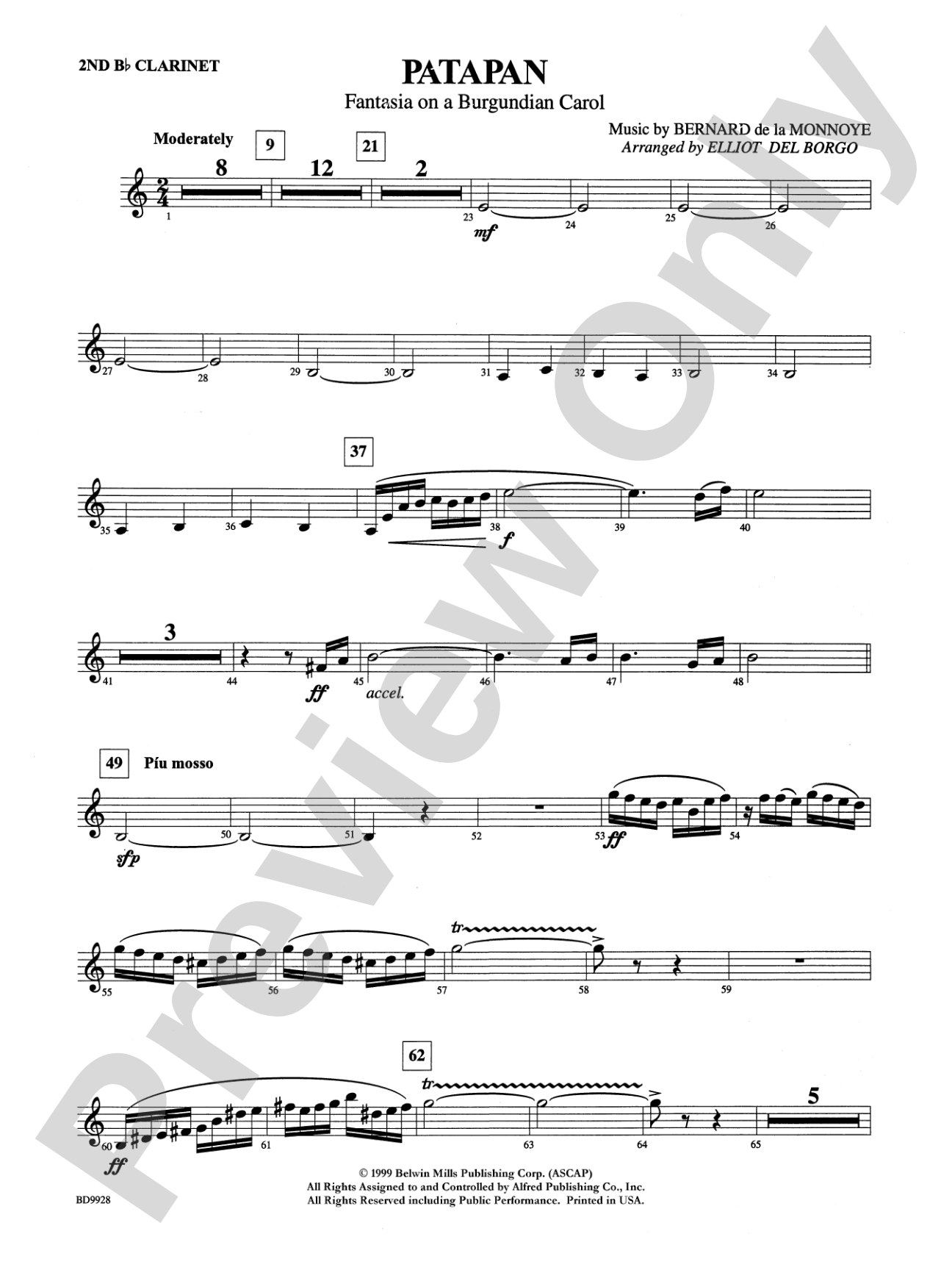 Patapan: 2nd B-flat Clarinet