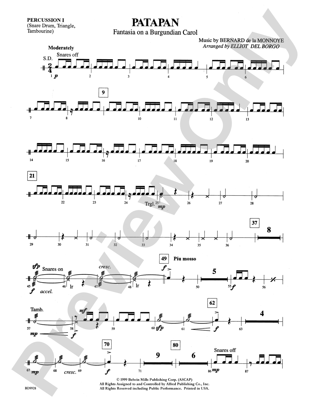 Patapan: 1st Percussion