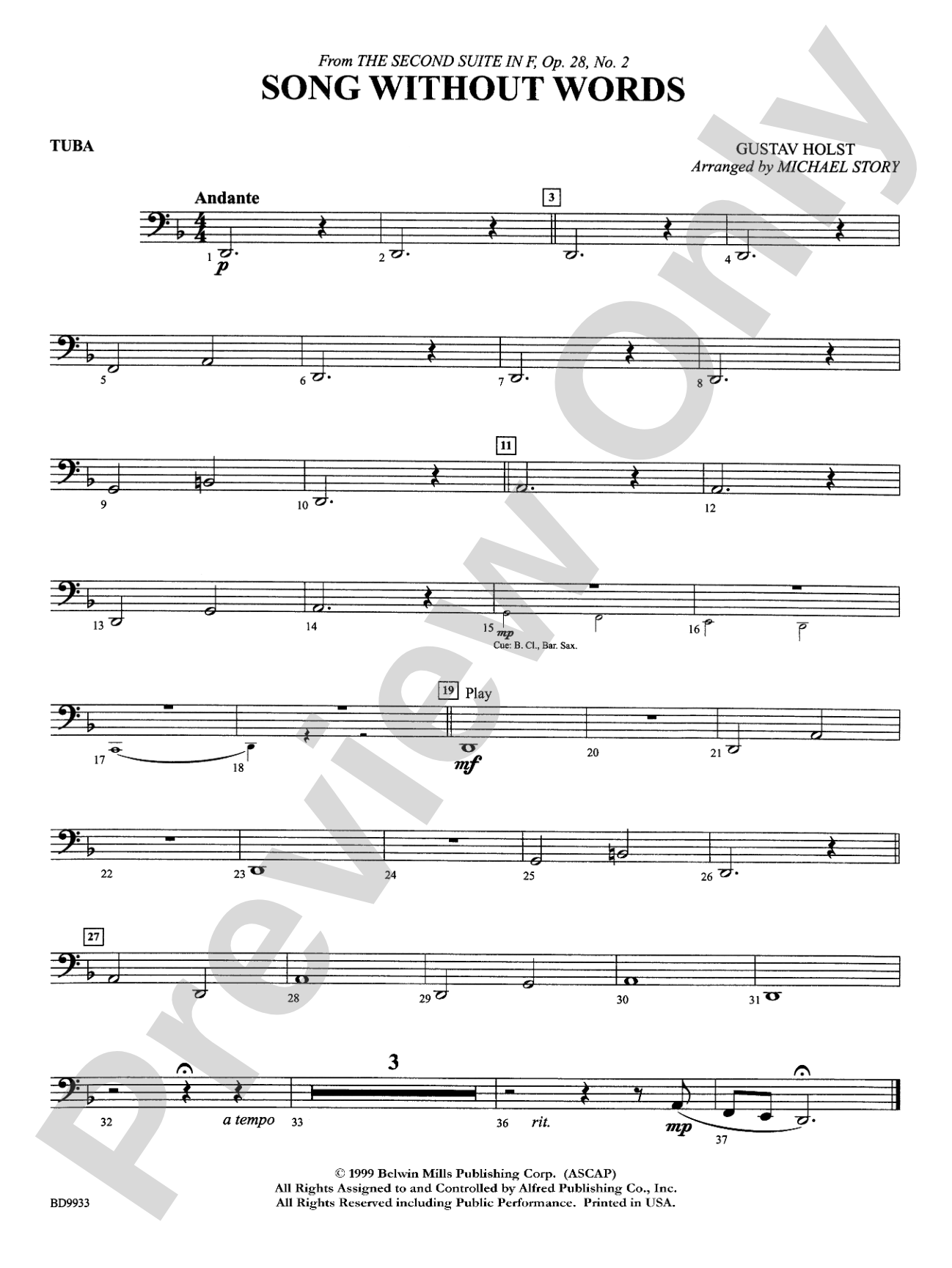 Song Without Words: Tuba