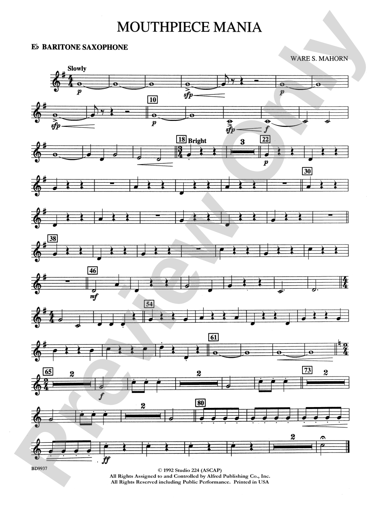 Mouthpiece Mania: E-flat Baritone Saxophone