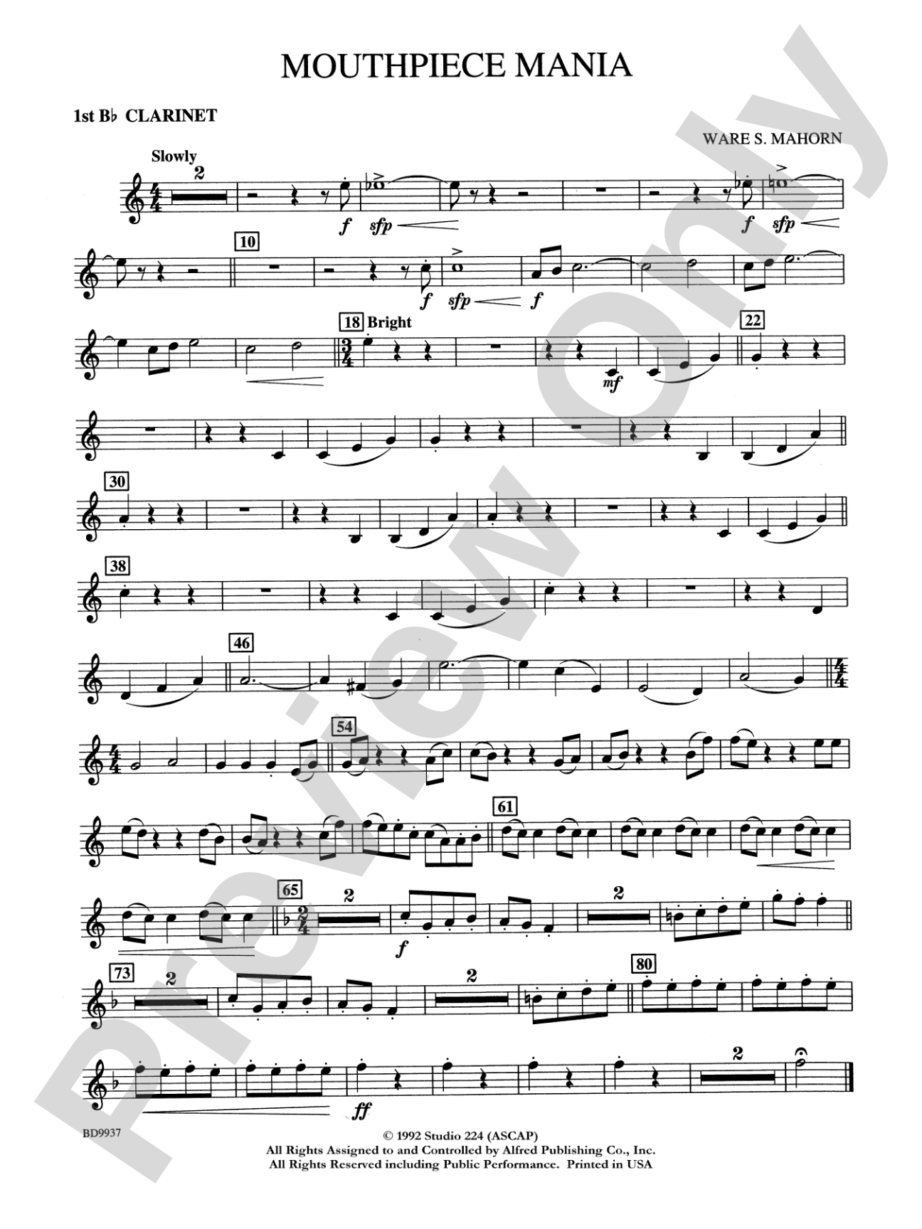 Mouthpiece Mania: 1st B-flat Clarinet