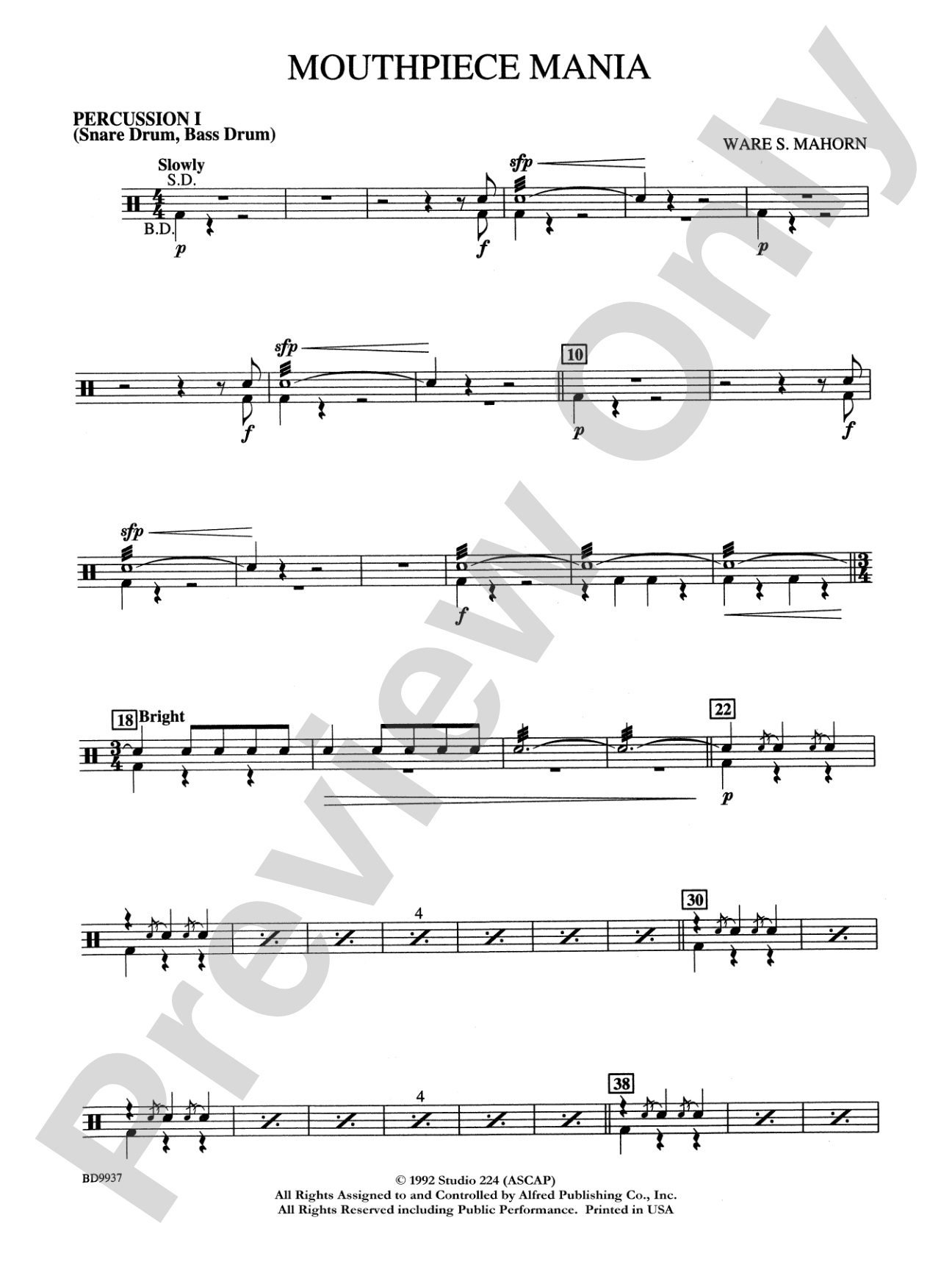 Mouthpiece Mania: 1st Percussion