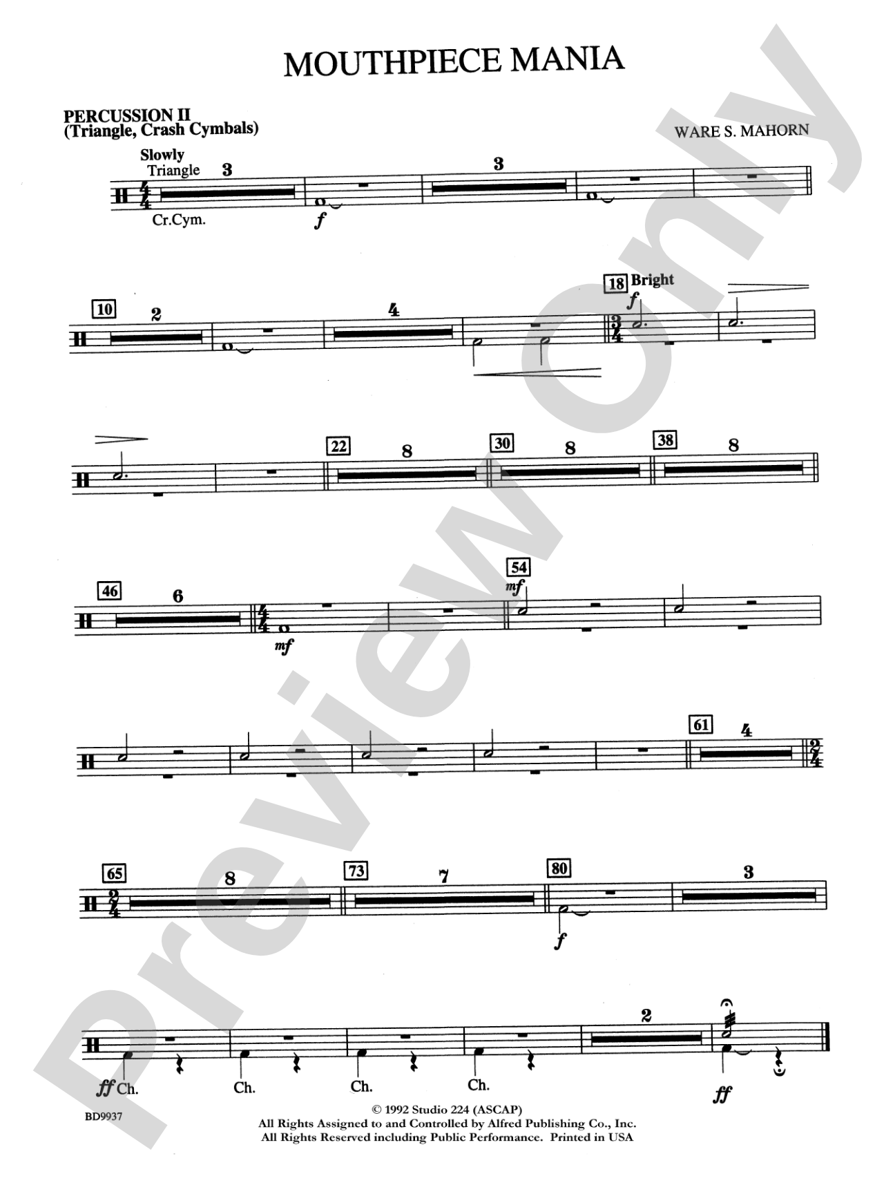 Mouthpiece Mania: 2nd Percussion