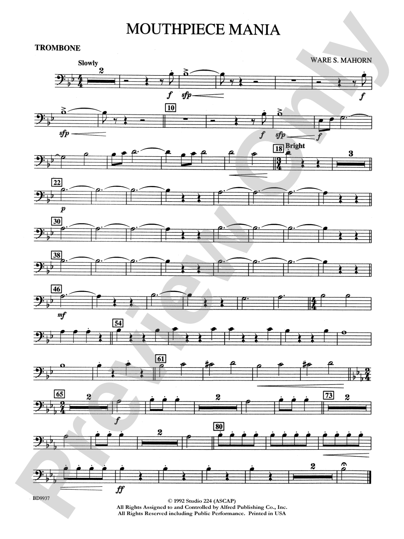 Mouthpiece Mania: 1st Trombone