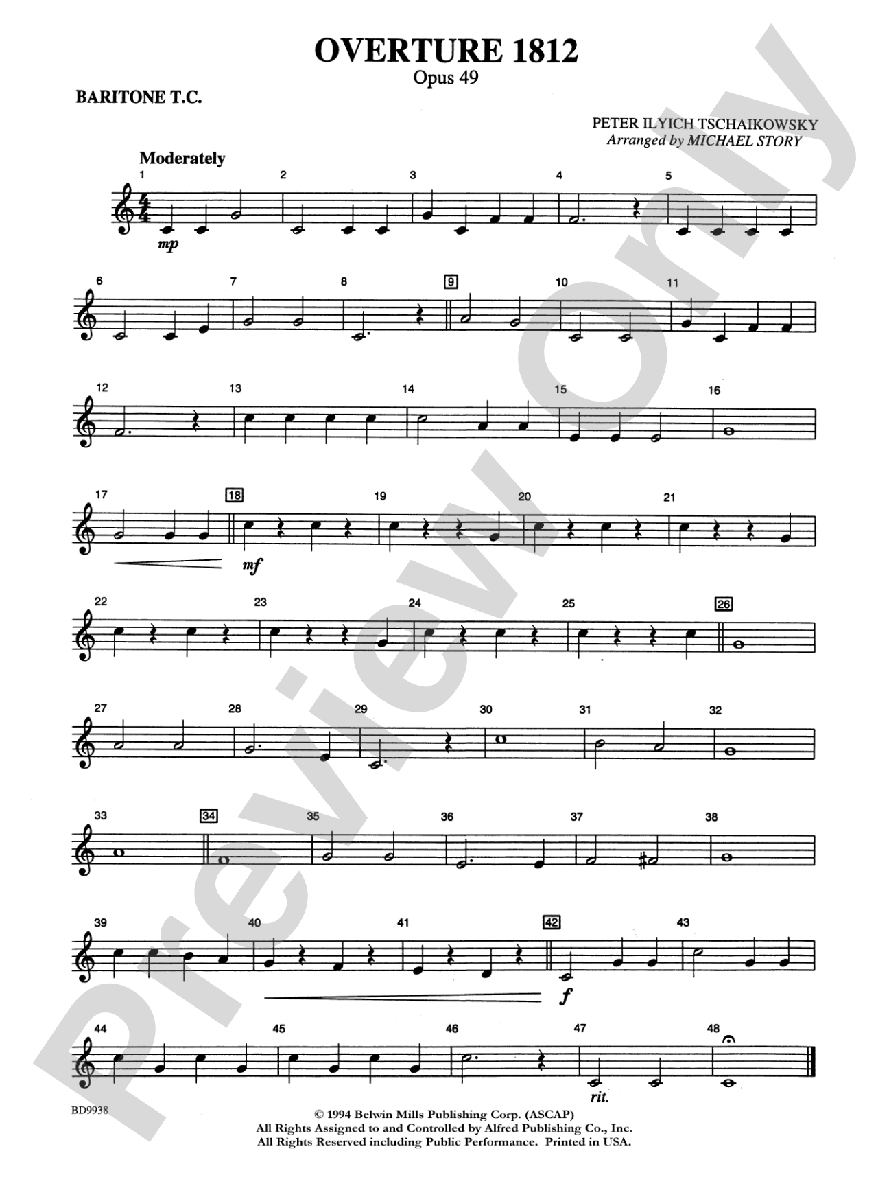 Overture 1812: Baritone T.C.
