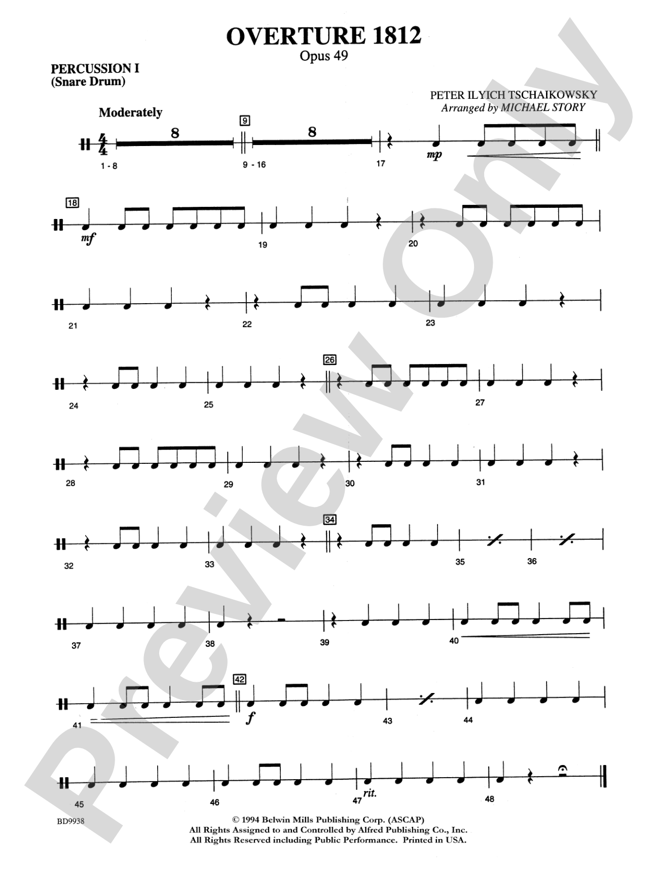 Overture 1812: 1st Percussion