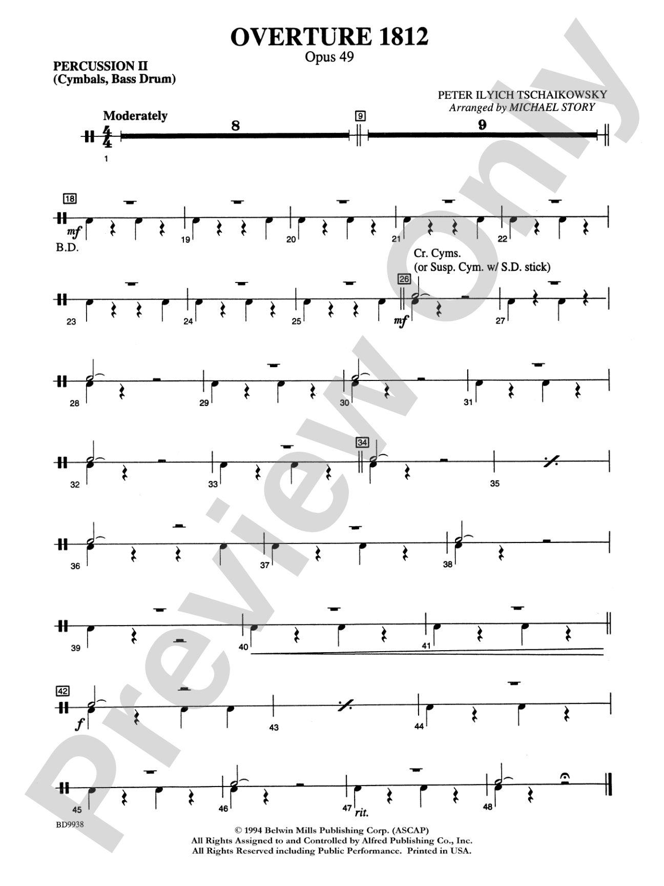 Overture 1812: 2nd Percussion