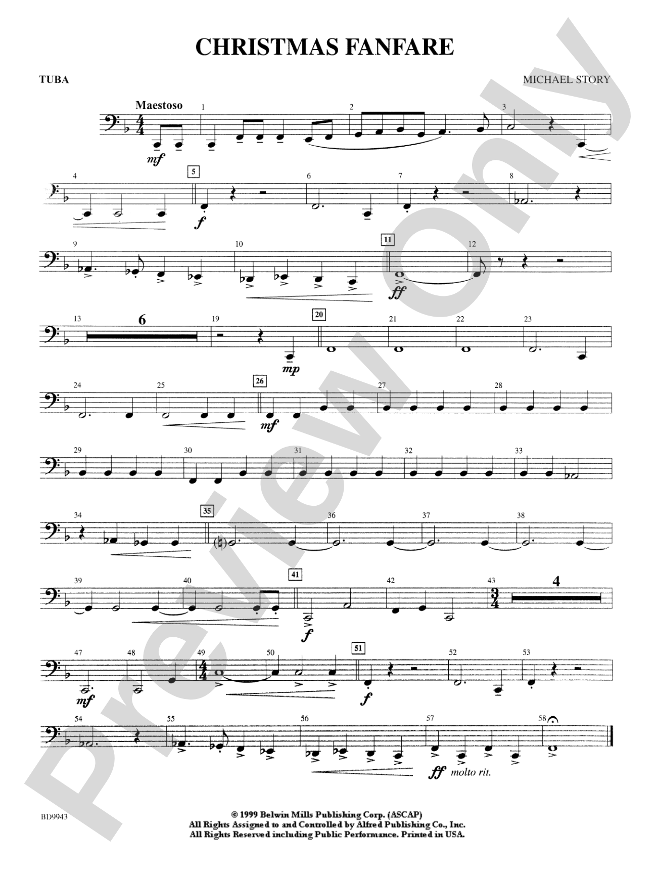 Christmas Fanfare: Tuba