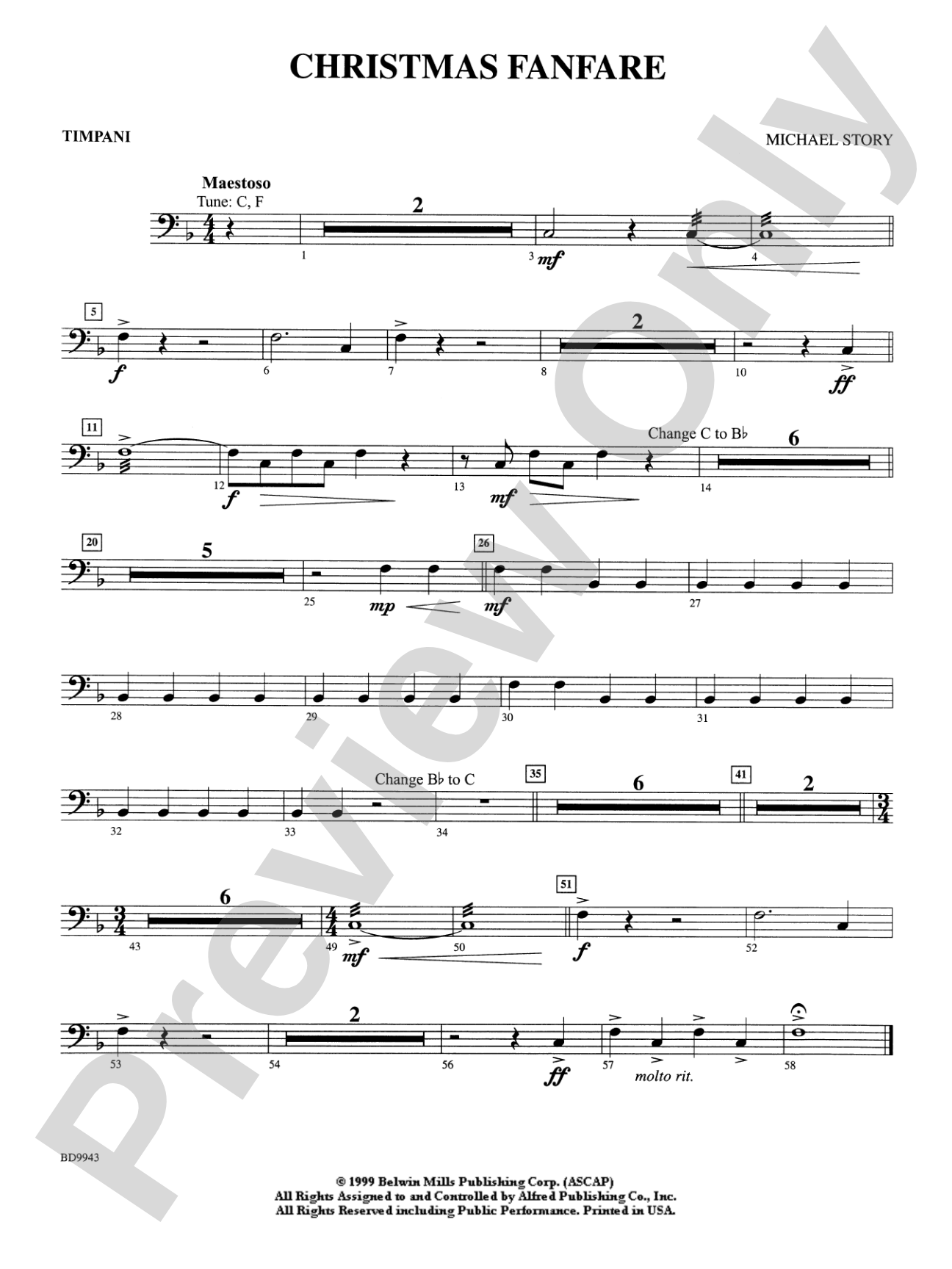 Christmas Fanfare: Timpani