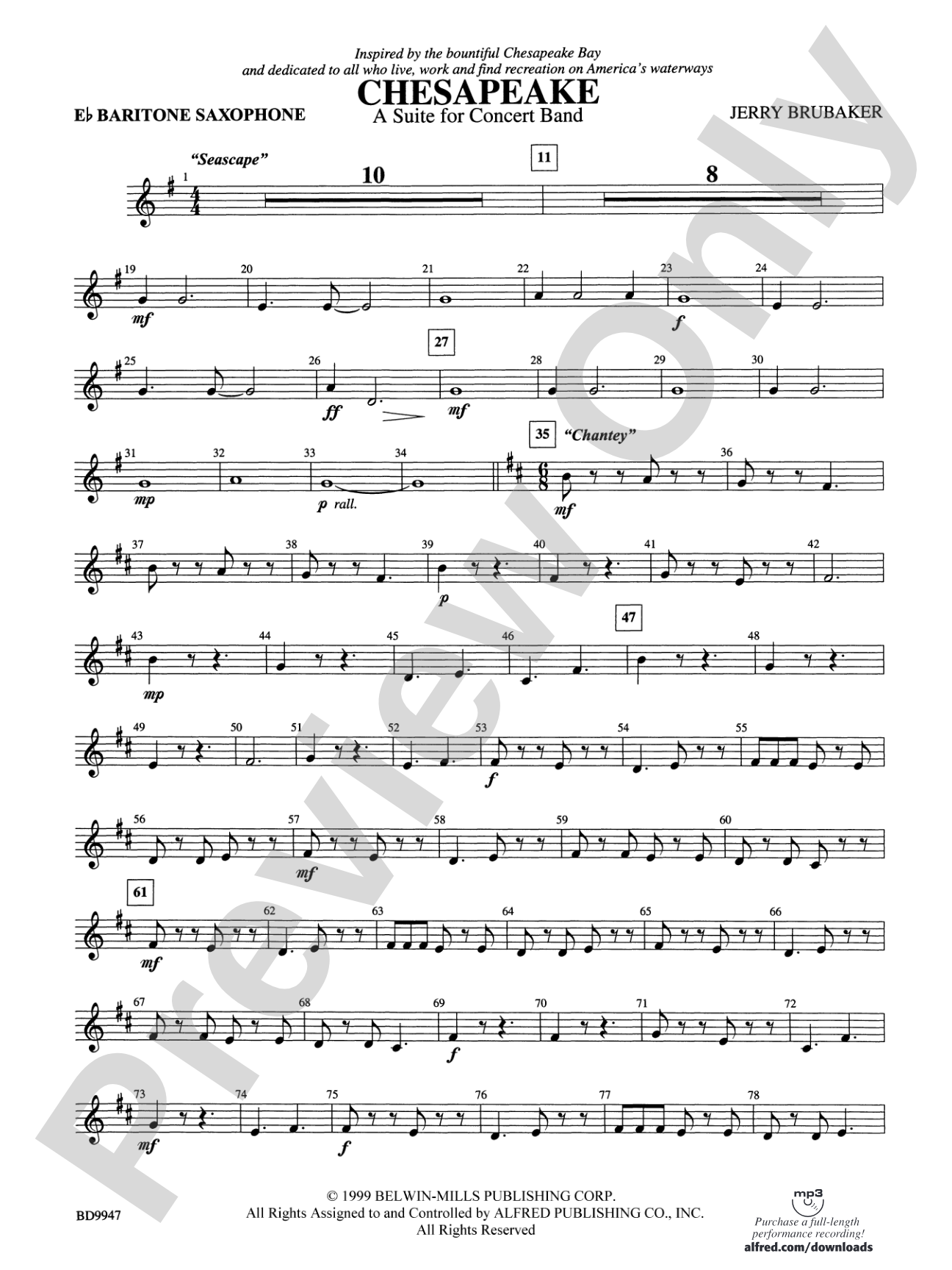 Chesapeake: E-flat Baritone Saxophone