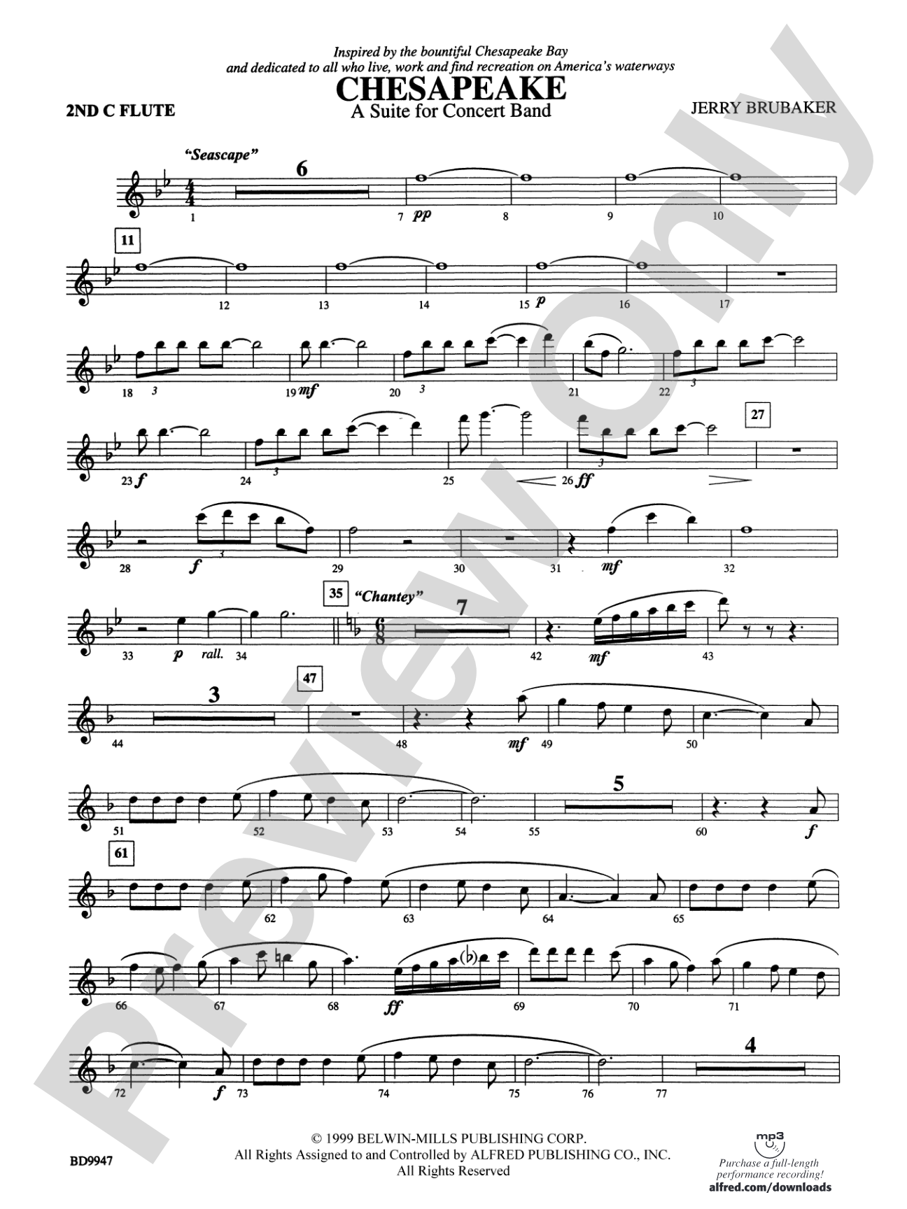 Chesapeake: 2nd Flute