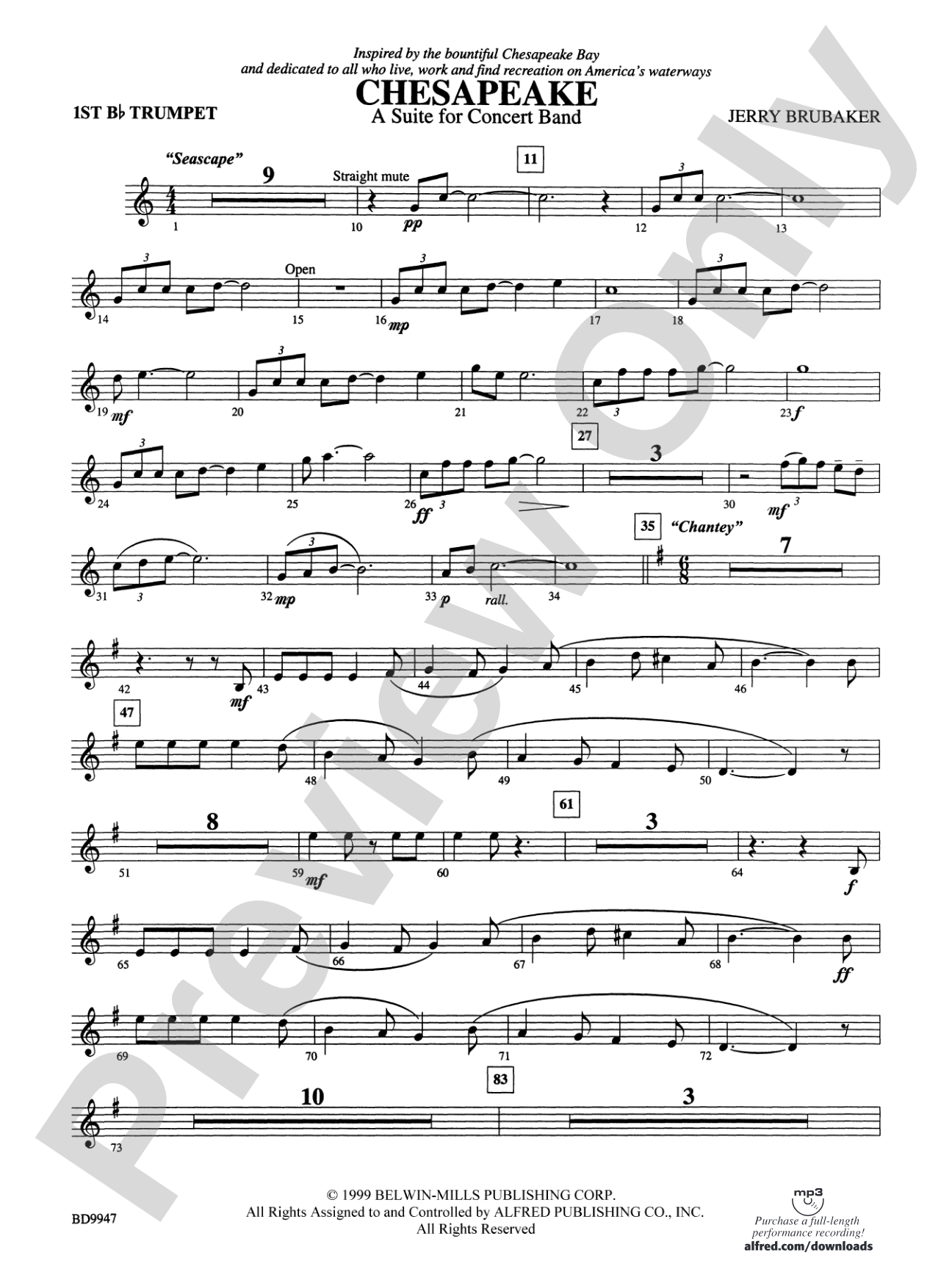 Chesapeake: 1st B-flat Trumpet