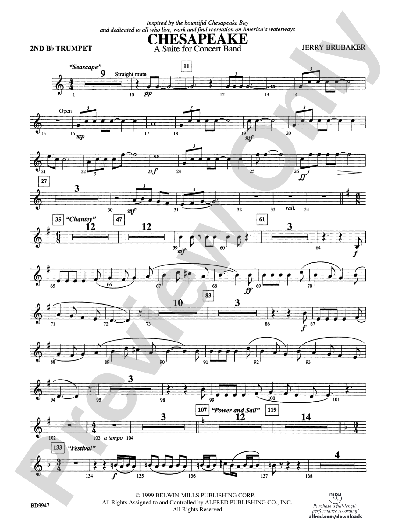 Chesapeake: 2nd B-flat Trumpet
