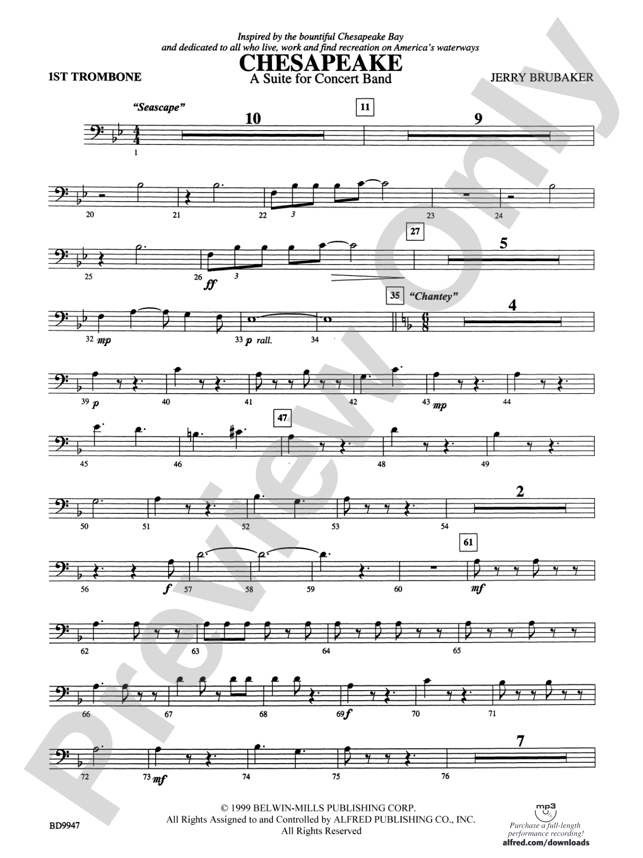 Chesapeake: 1st Trombone