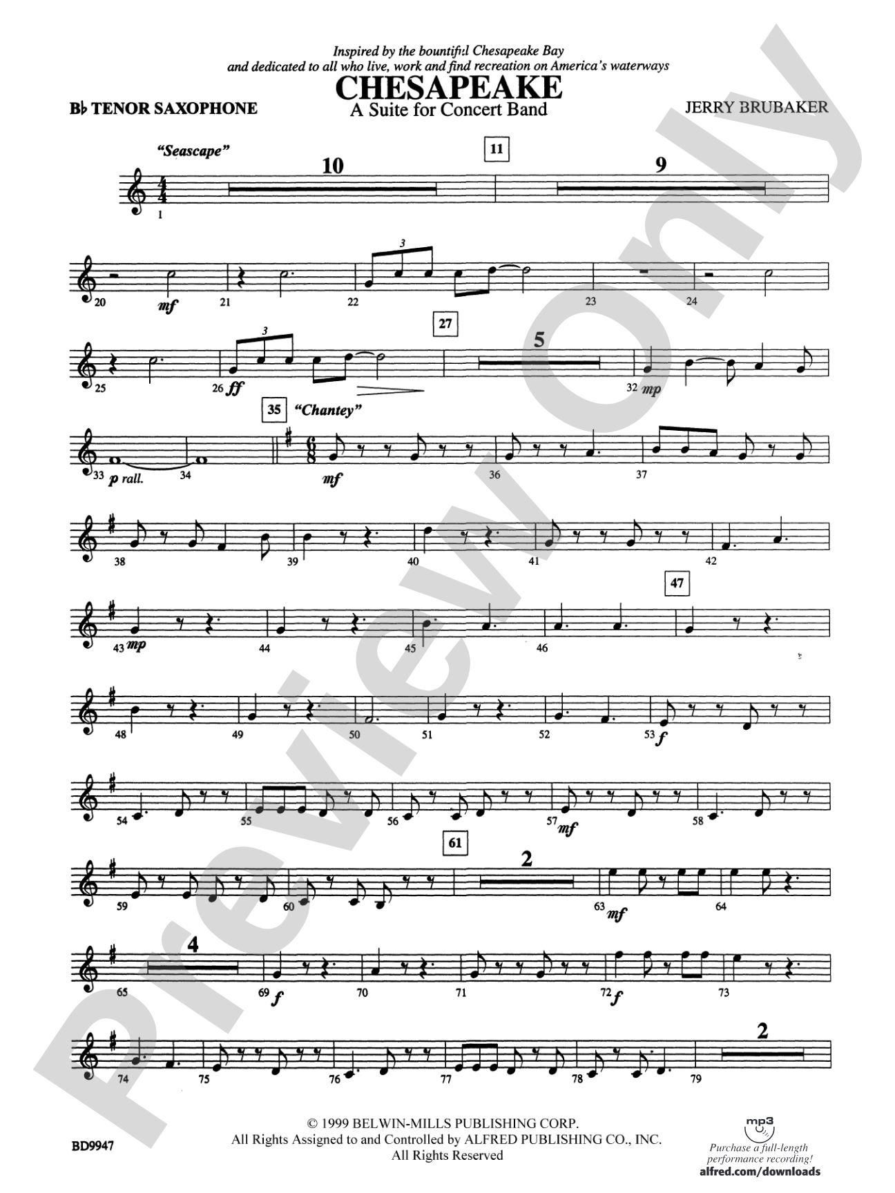 Chesapeake: B-flat Tenor Saxophone