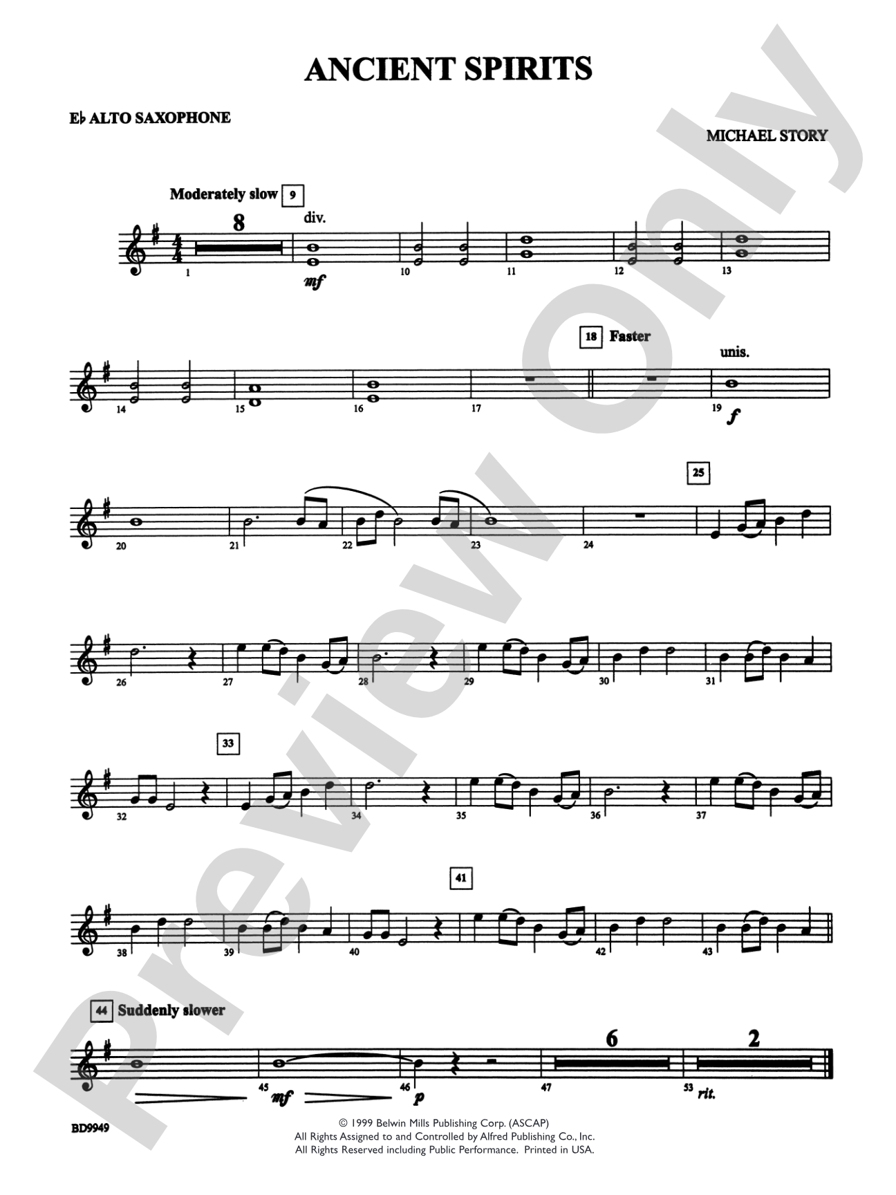 Ancient Spirits: E-flat Alto Saxophone