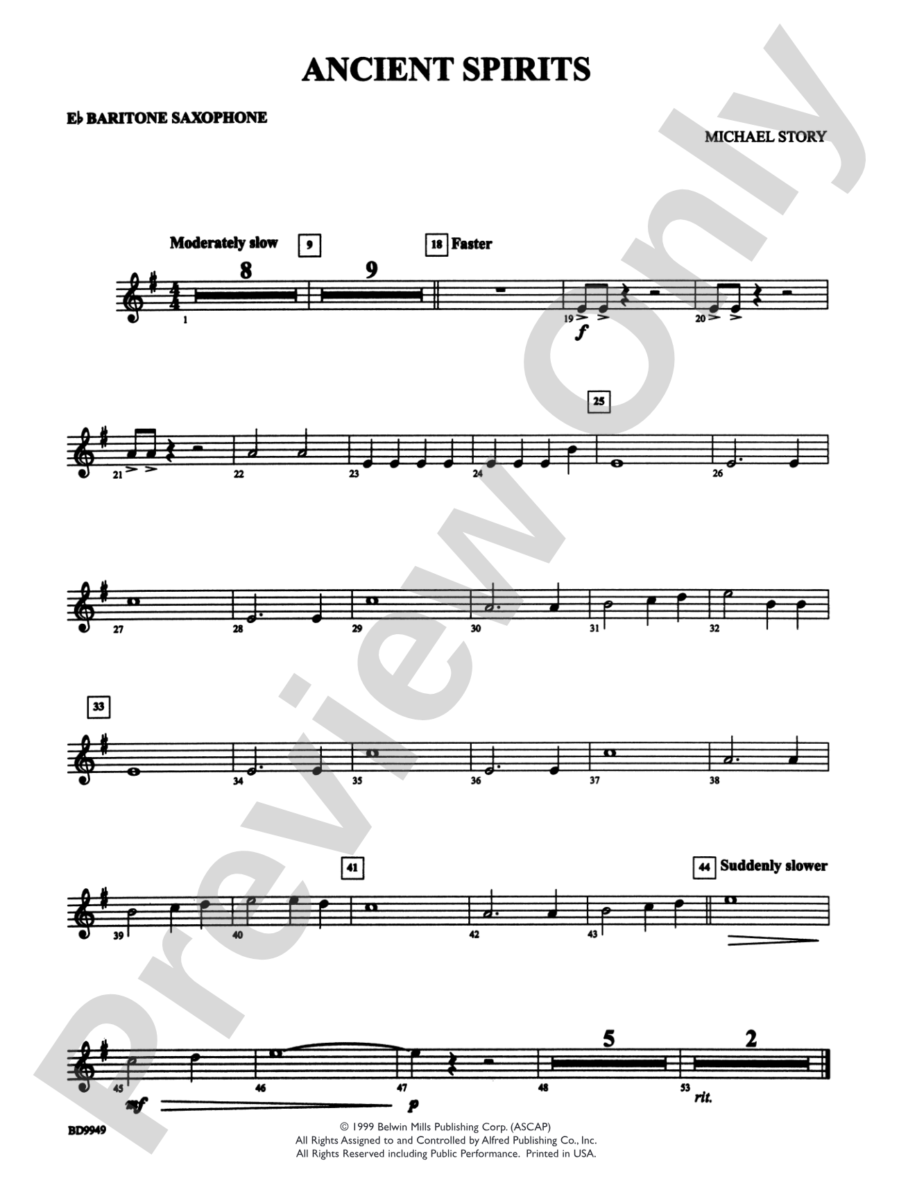 Ancient Spirits: E-flat Baritone Saxophone