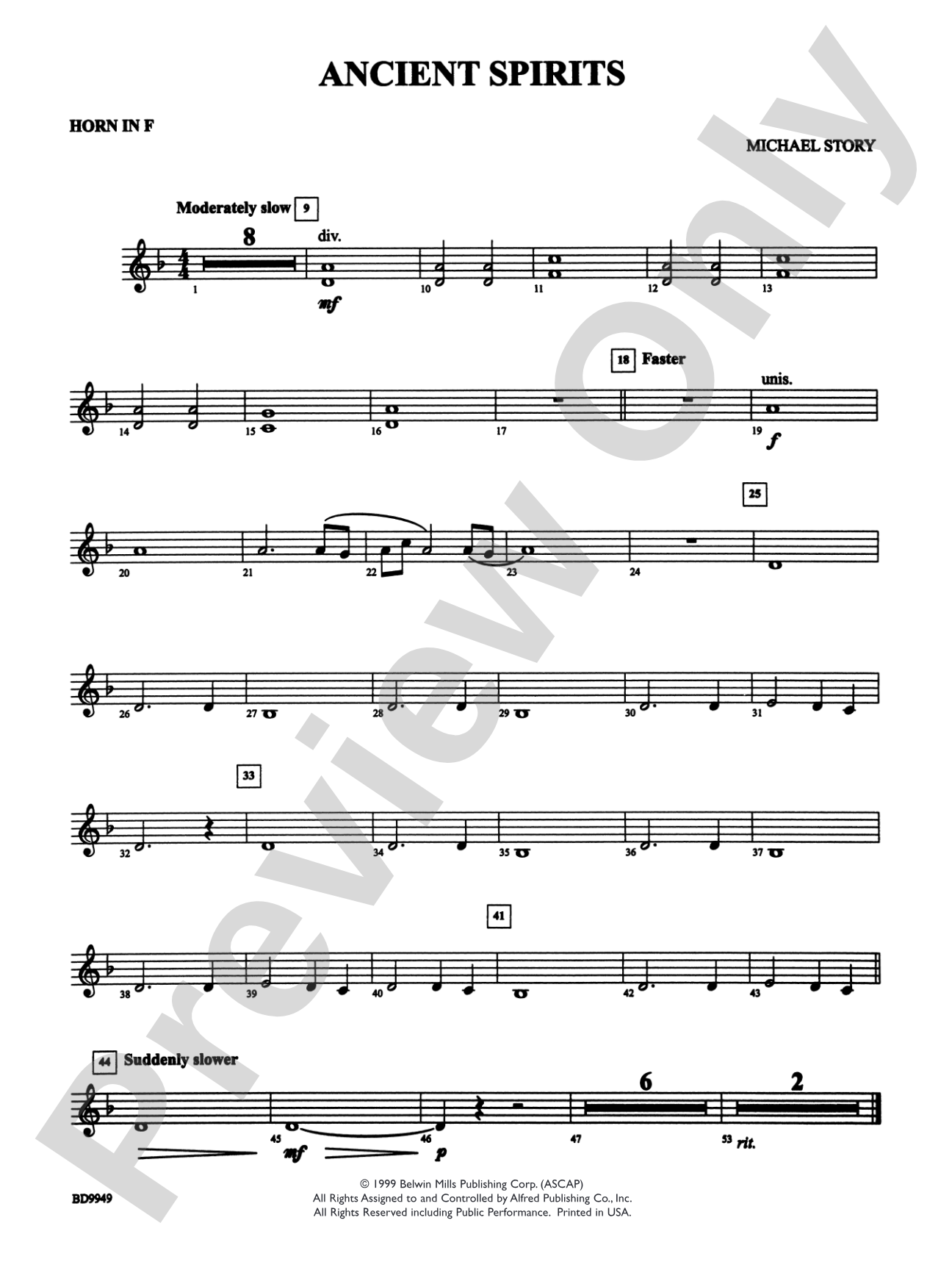 Ancient Spirits: 1st F Horn
