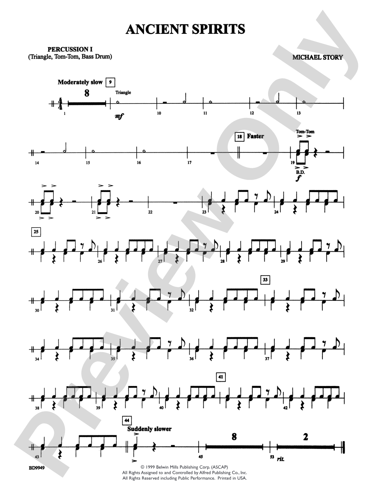 Ancient Spirits: 1st Percussion