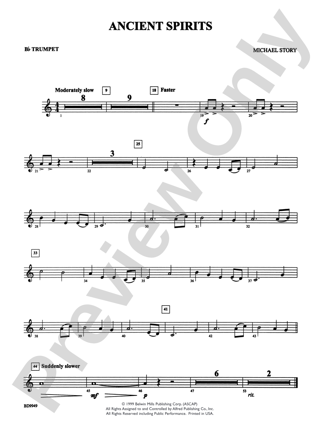 Ancient Spirits: 1st B-flat Trumpet