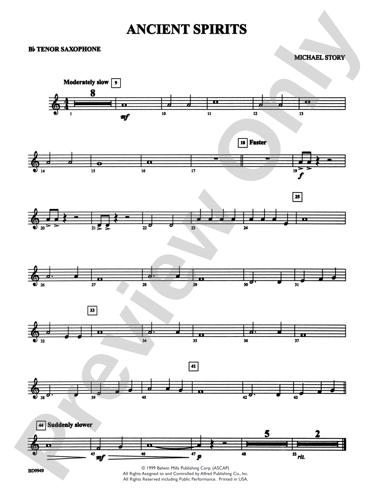 Ancient Spirits: B-flat Tenor Saxophone